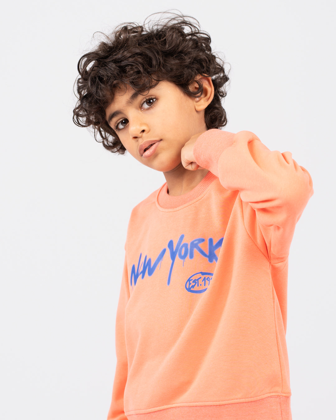 Round Neck New York Boy SweatShirt