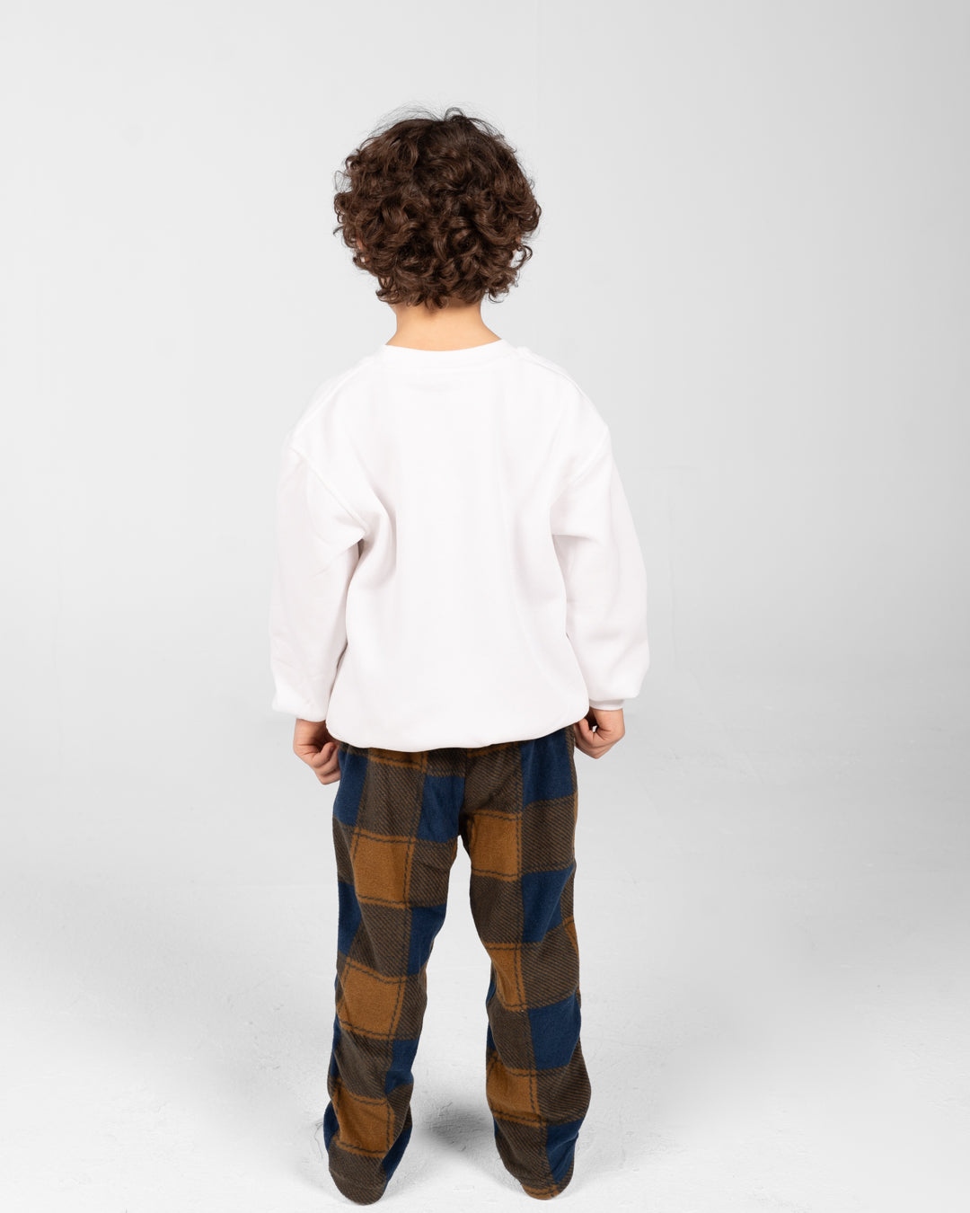 بيجاما أولاد مطبوعة بياقة دائرية