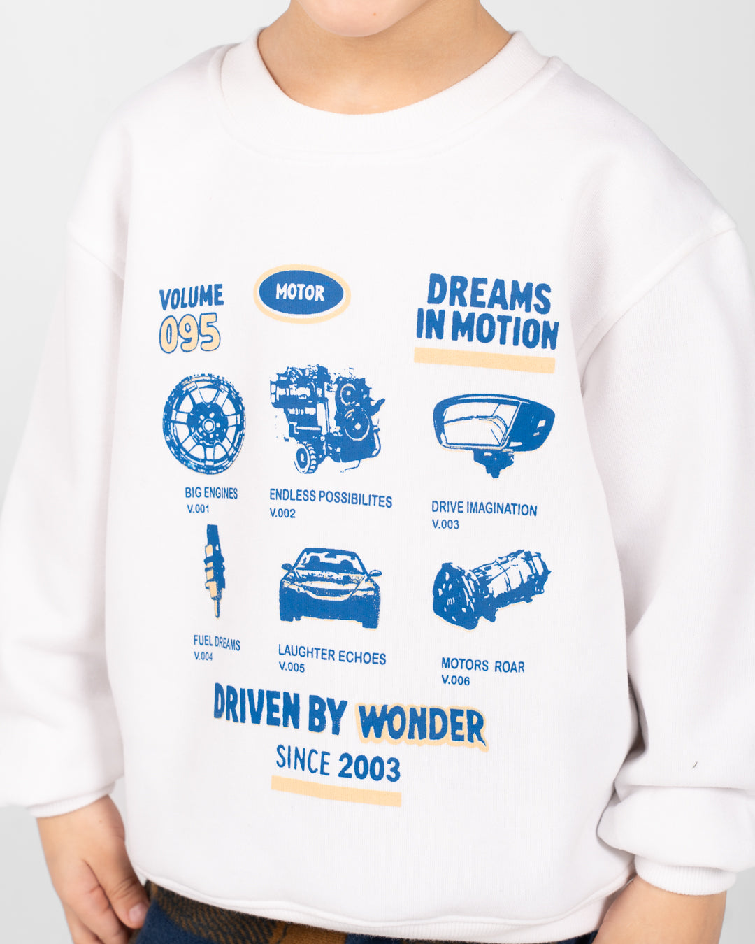 بيجاما أولاد مطبوعة بياقة دائرية