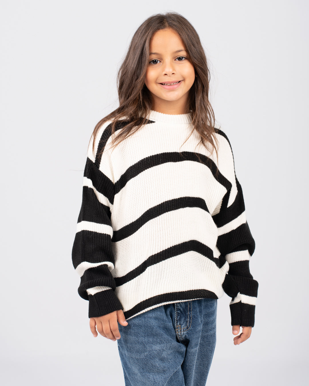 بلوفر مخطط للبنات