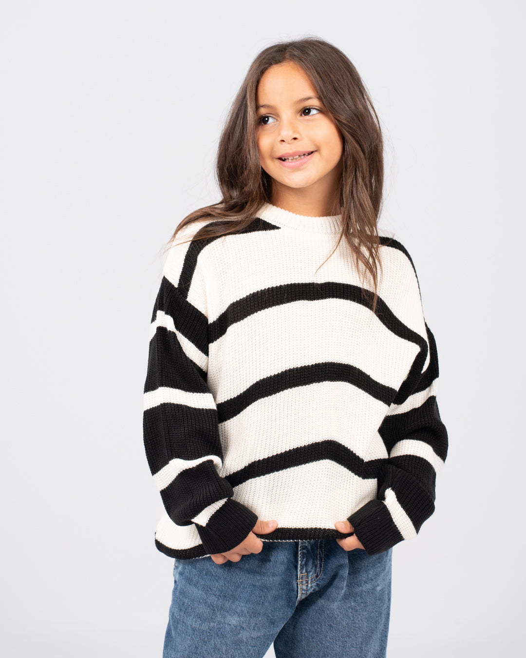 بلوفر مخطط للبنات