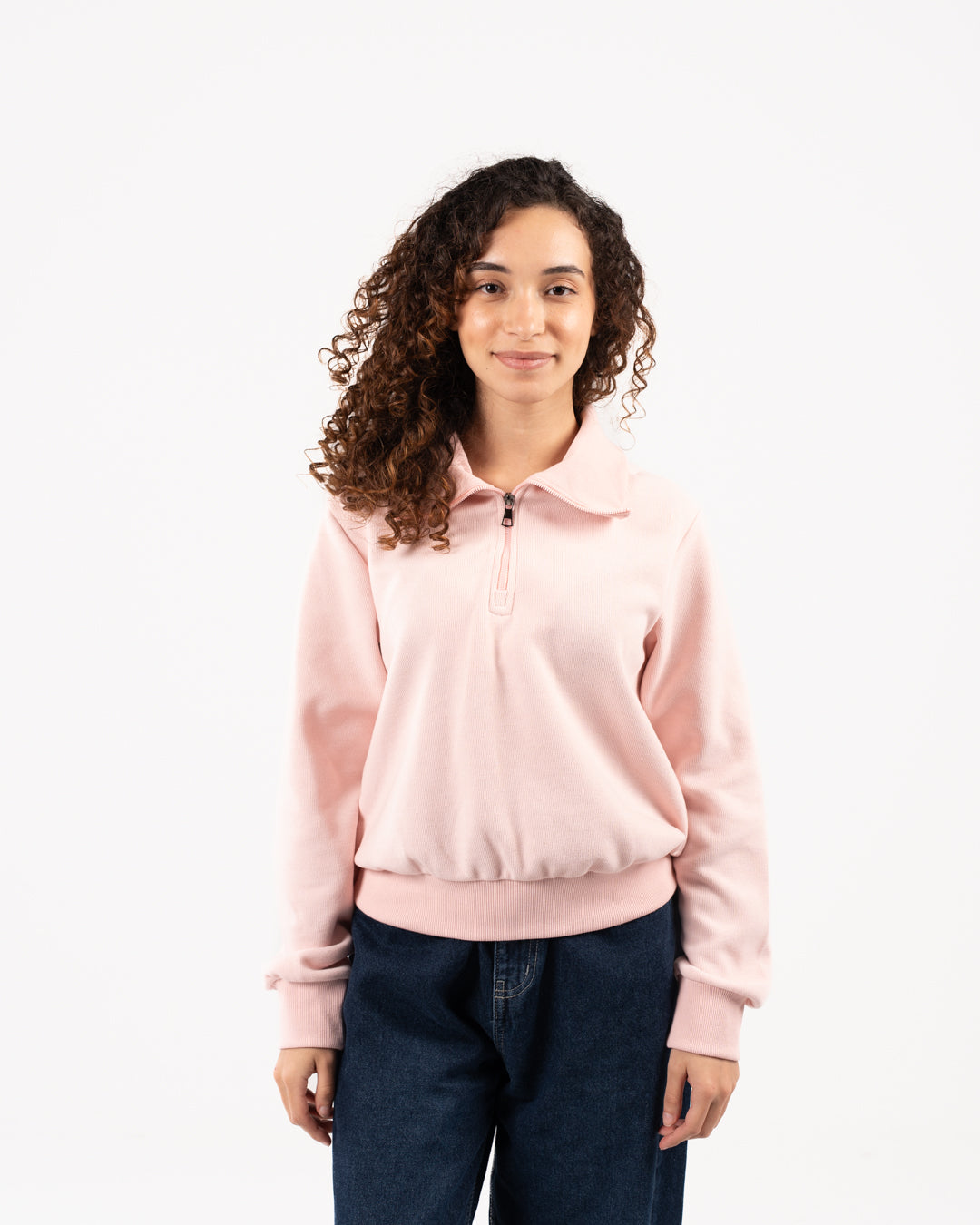 سويت شيرت نسائي بسحاب ربع