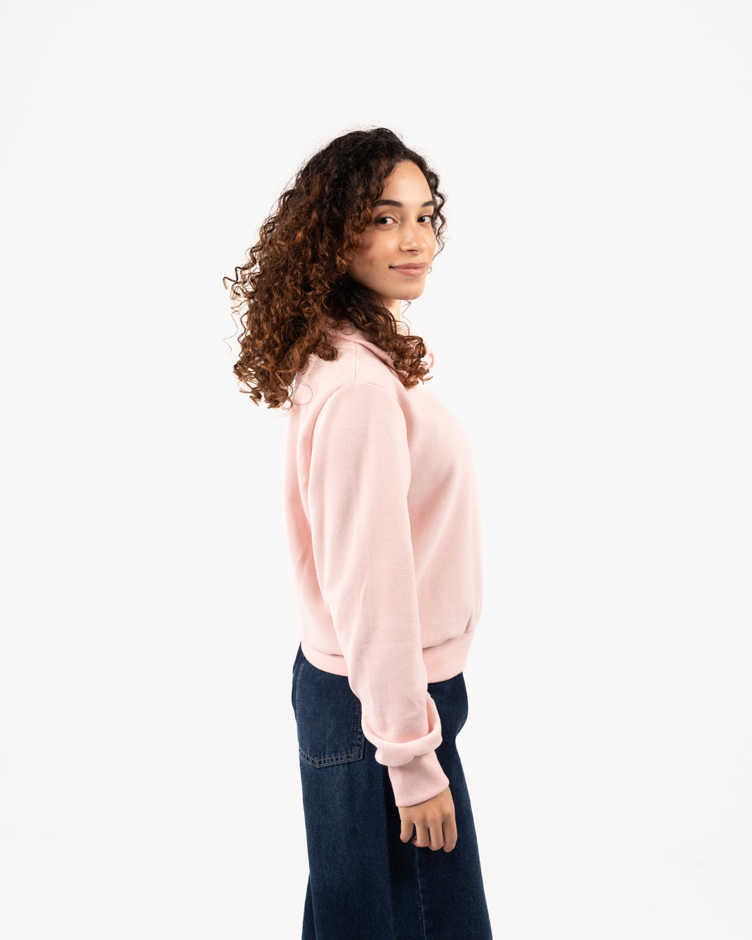 سويت شيرت نسائي بسحاب ربع