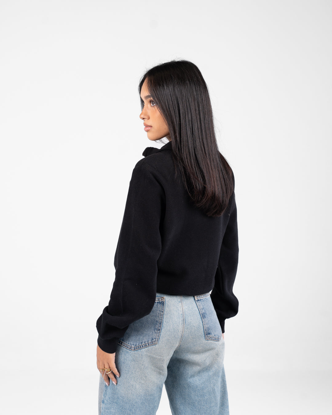 سويت شيرت نسائي بسحاب ربع