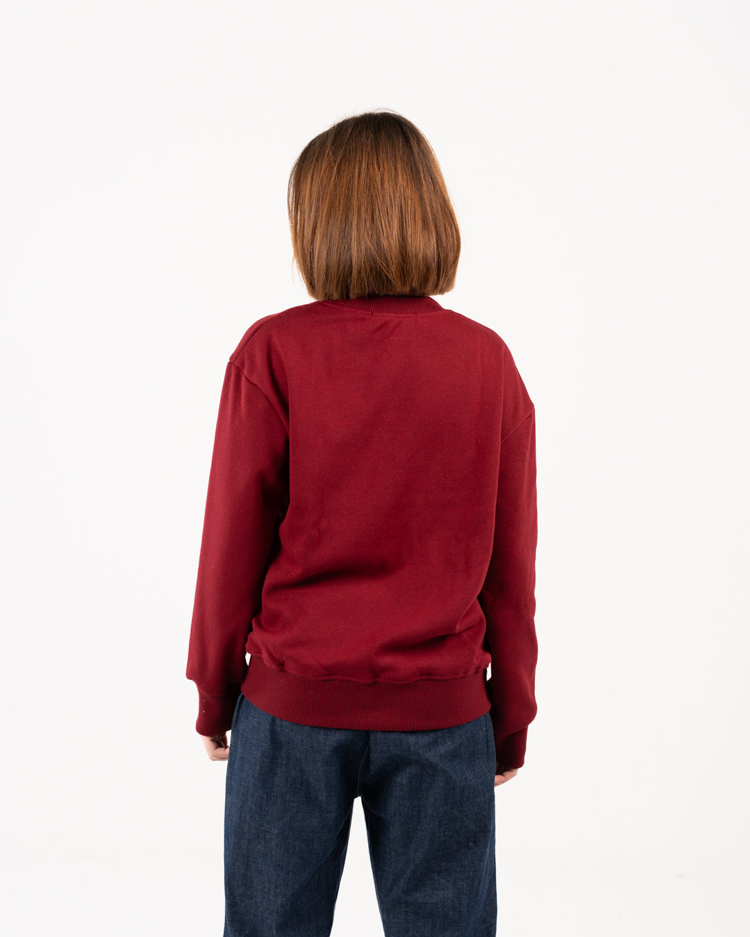 سويت شيرت بشريط دانتيل للبنات