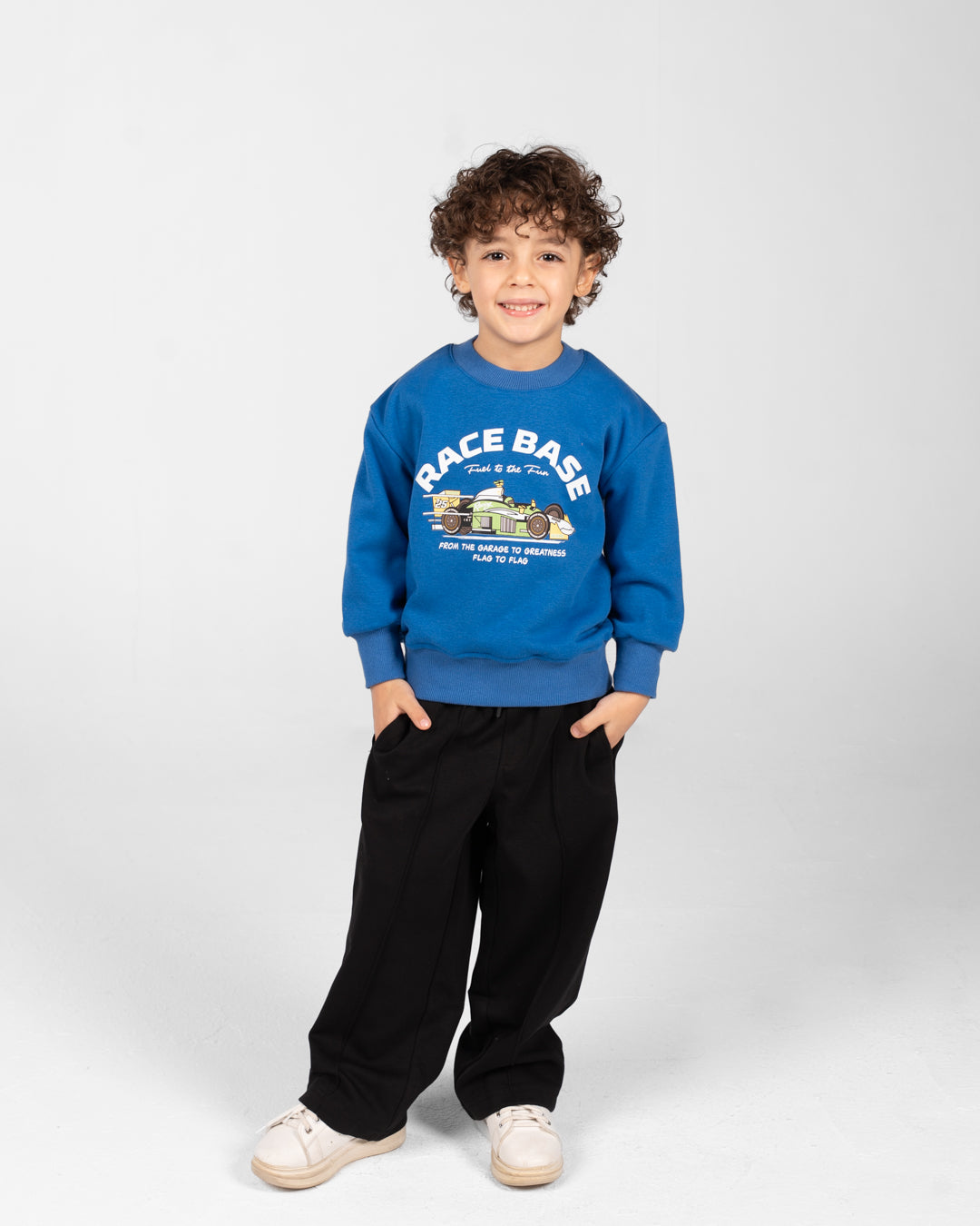 Boys Printed Round Neck Sweatshirt