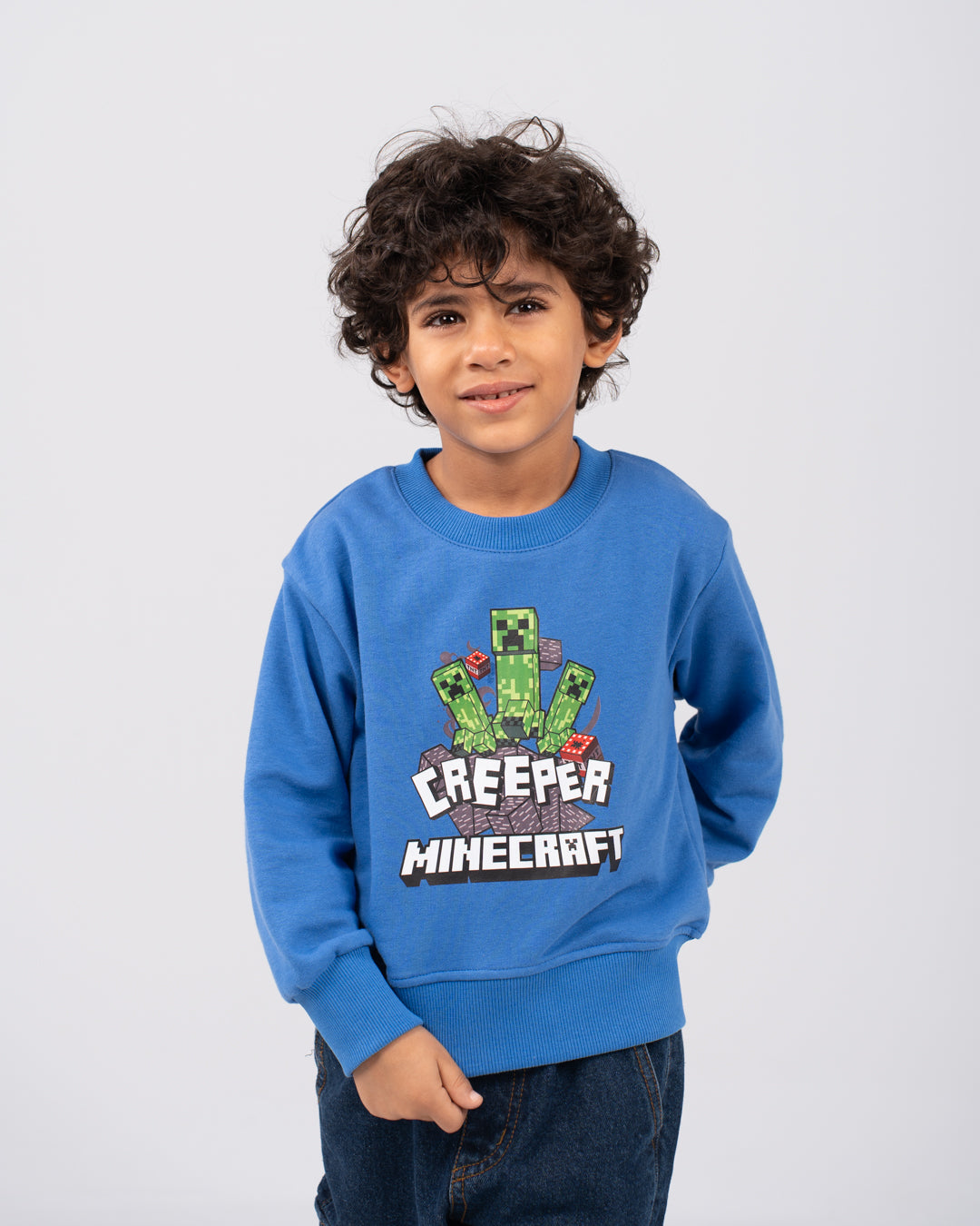 سويت شيرت ماين كرافت برقبة دائرية