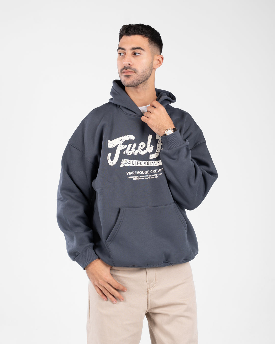 Men Printed Hoodie Sweatshirt