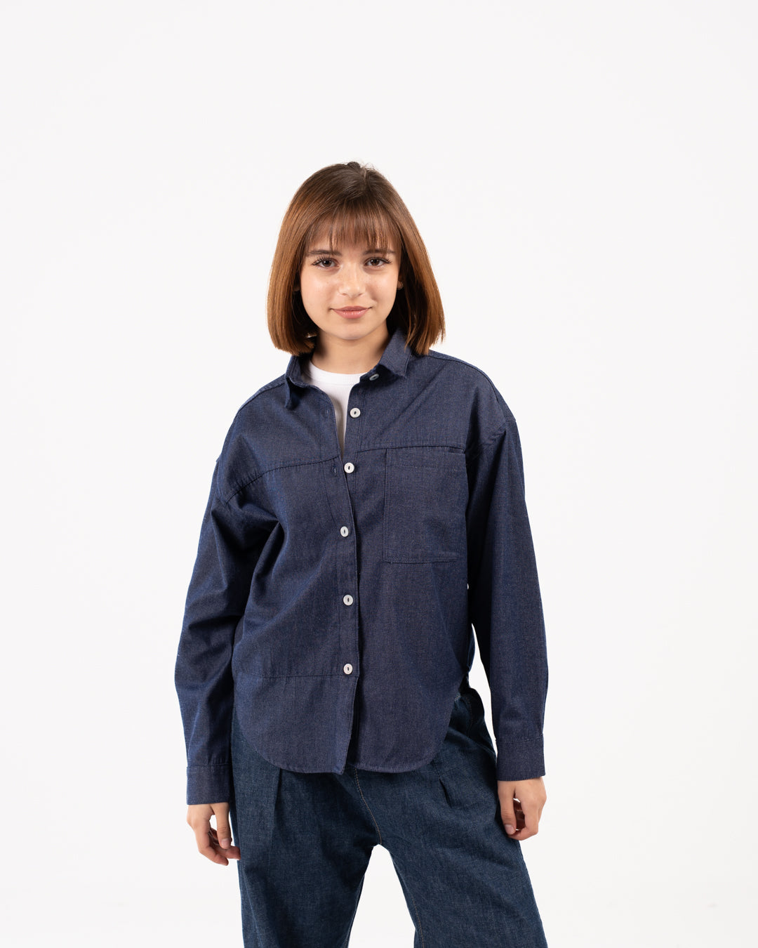 Girls Denim Blouse