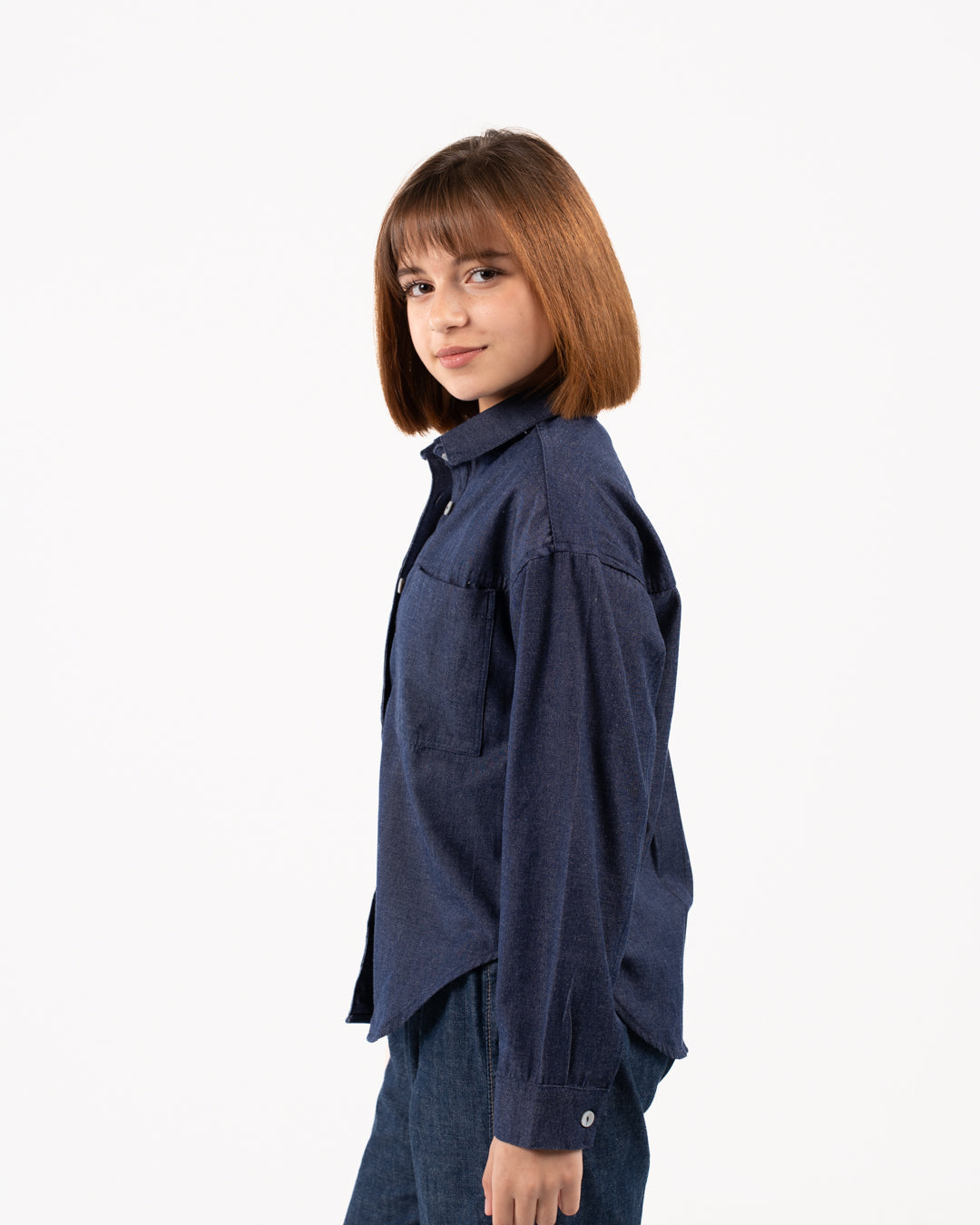 Girls Denim Blouse