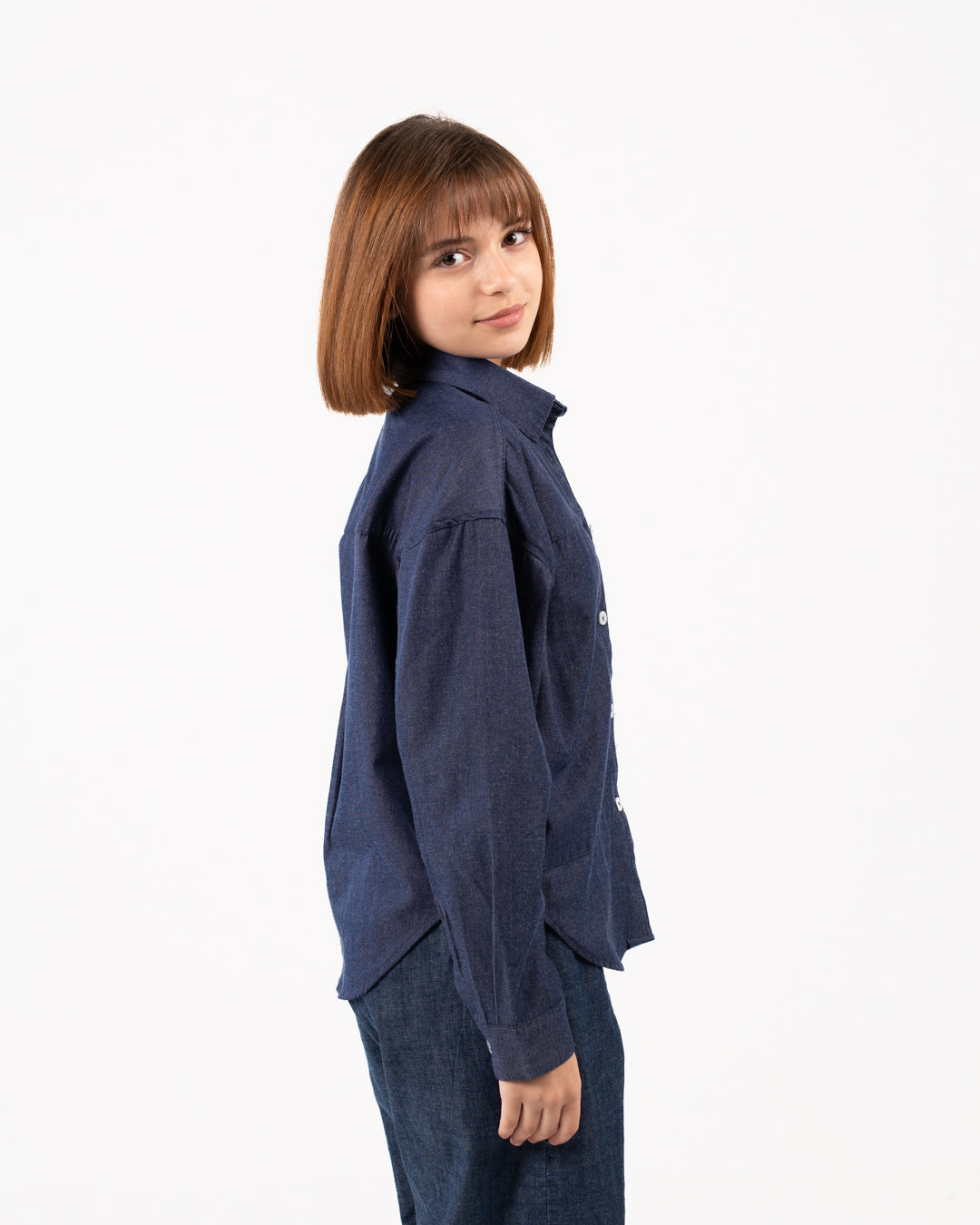 Girls Denim Blouse