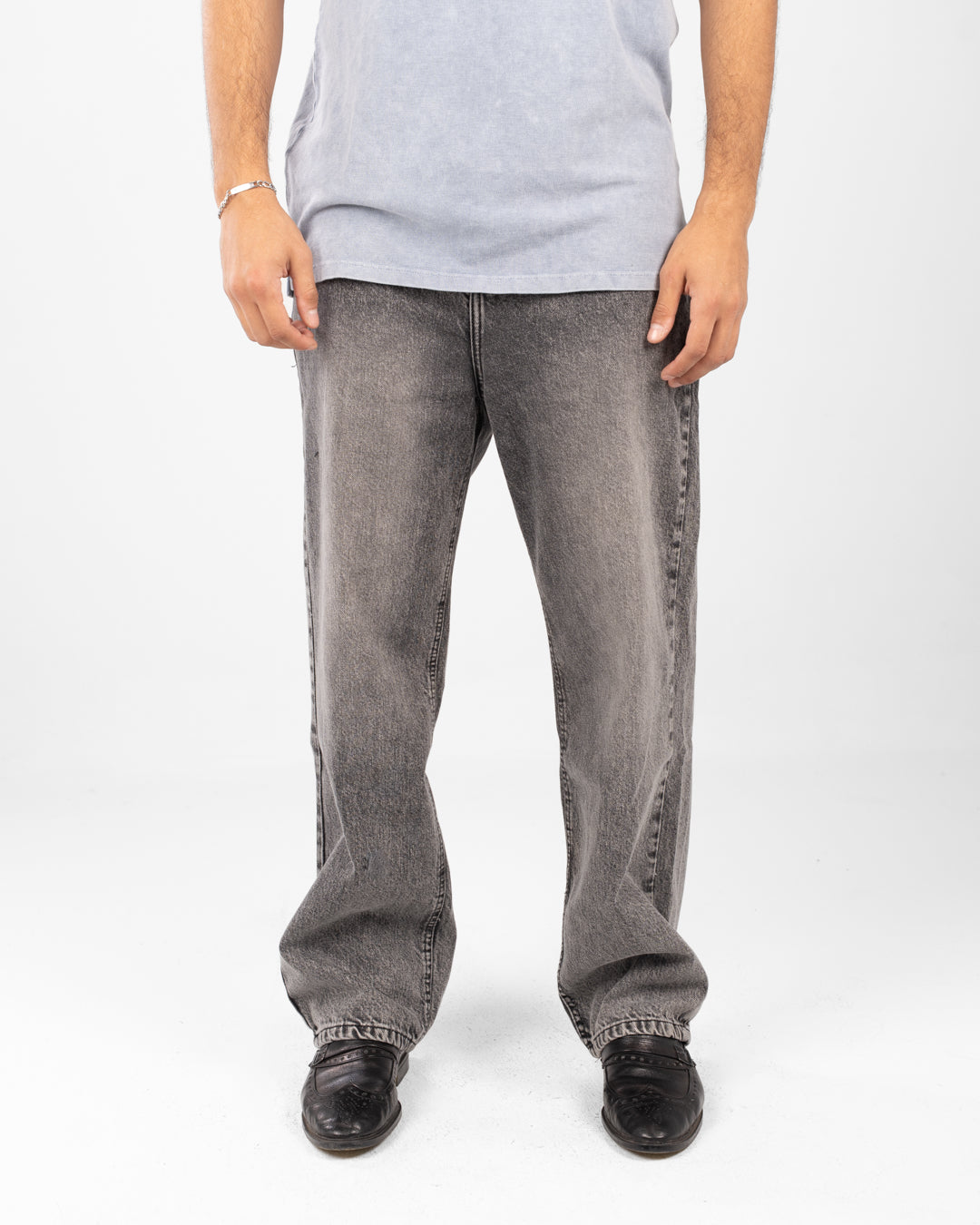 بنطلون جينز رجالي فضفاض