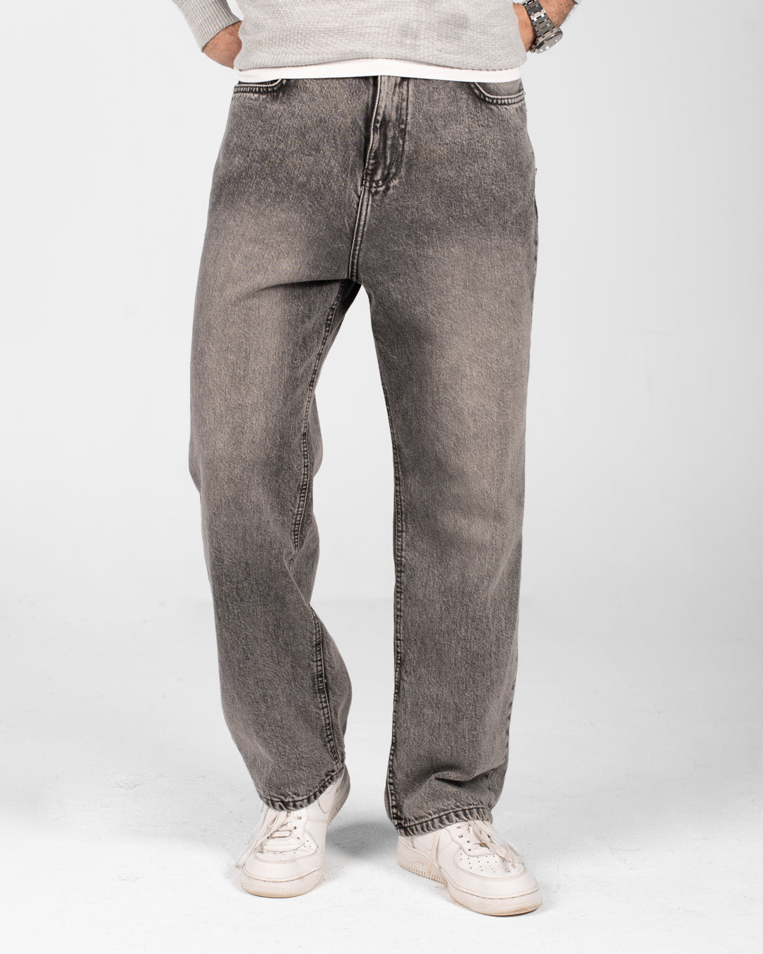 بنطلون جينز رجالي فضفاض
