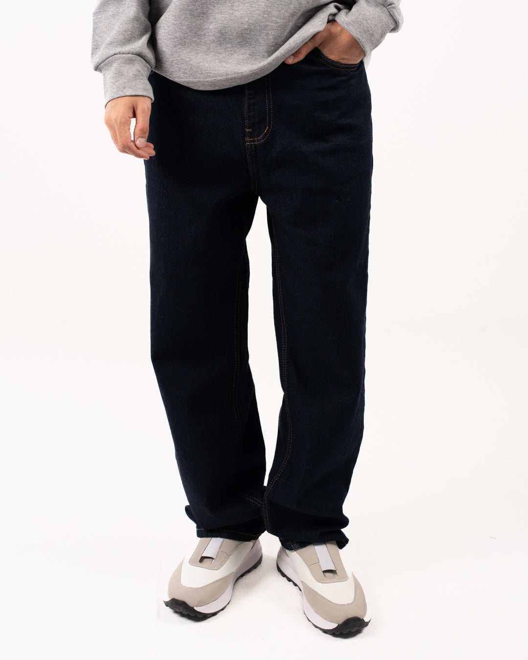 بنطلون جينز رجالي فضفاض