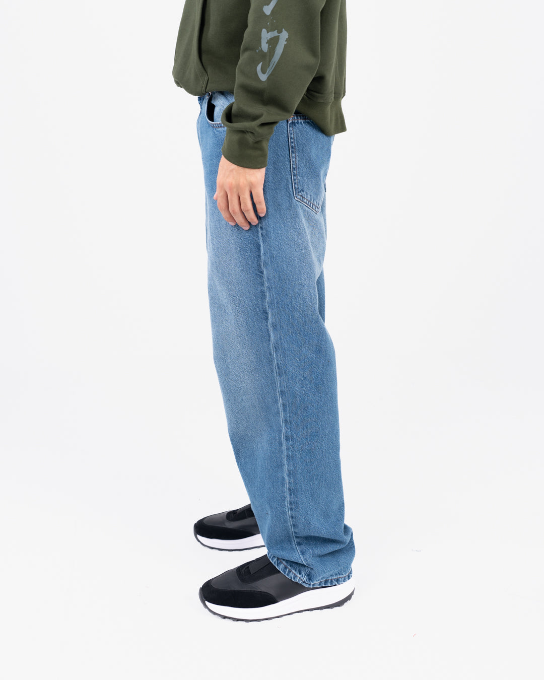 بنطلون جينز رجالي فضفاض