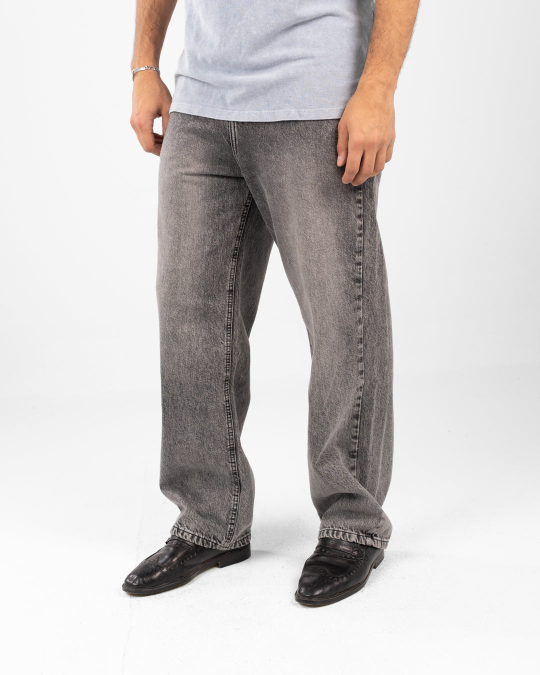 بنطلون جينز رجالي فضفاض