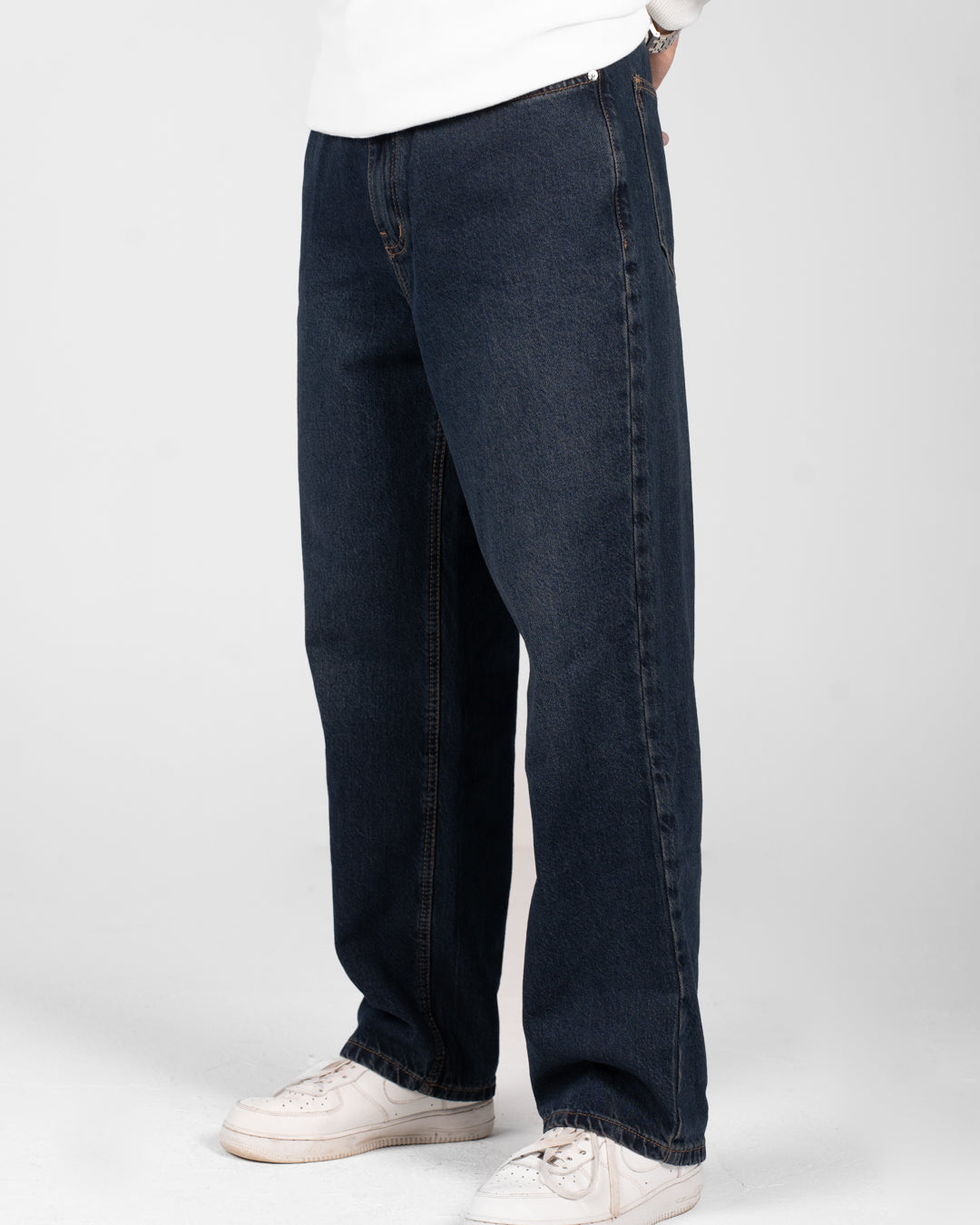 بنطلون جينز رجالي فضفاض