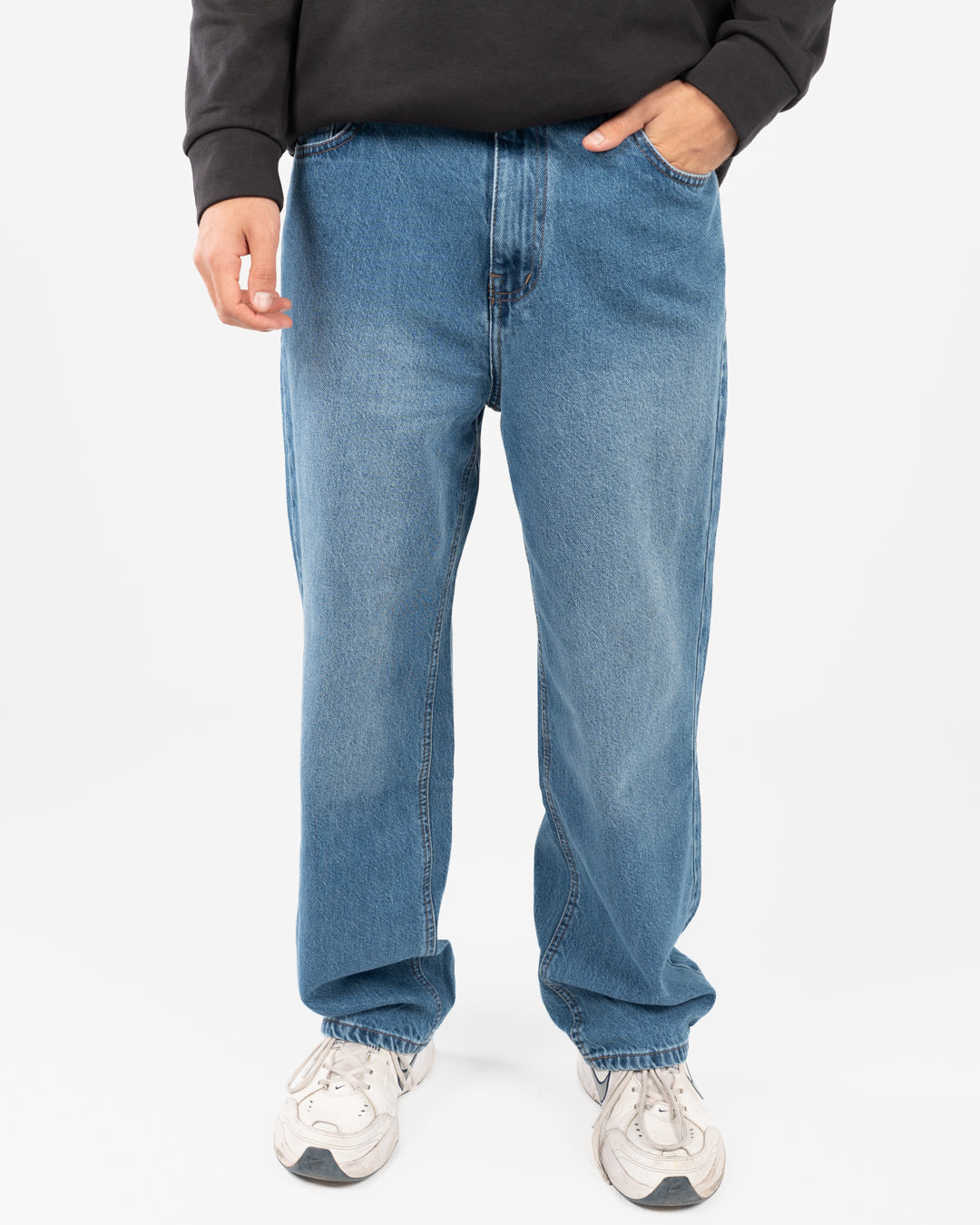 بنطلون جينز رجالي فضفاض