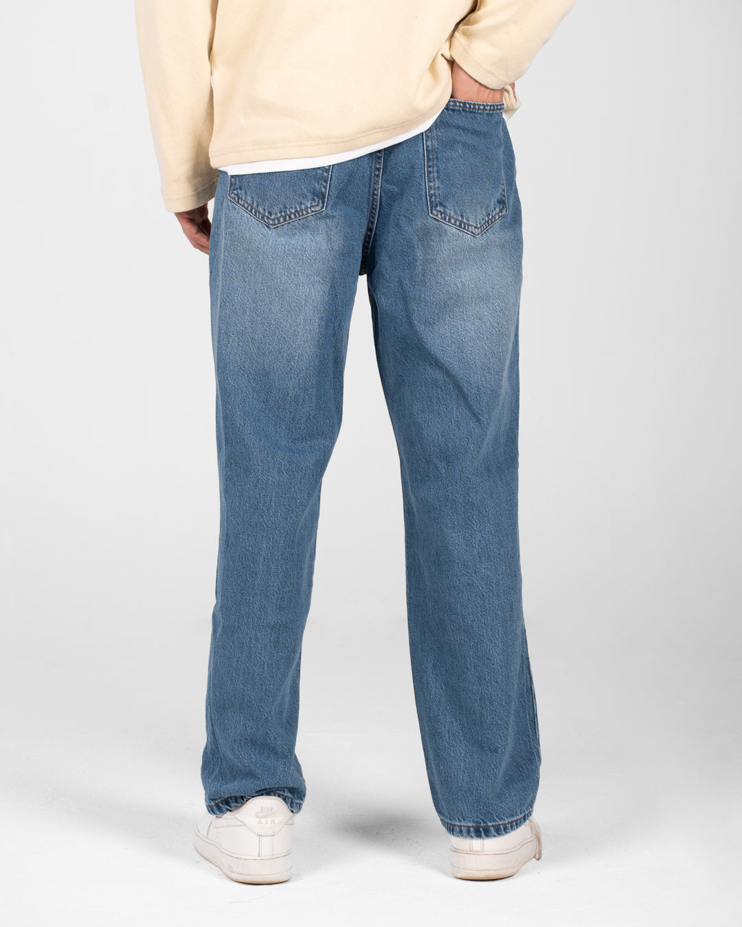 بنطلون جينز رجالي فضفاض