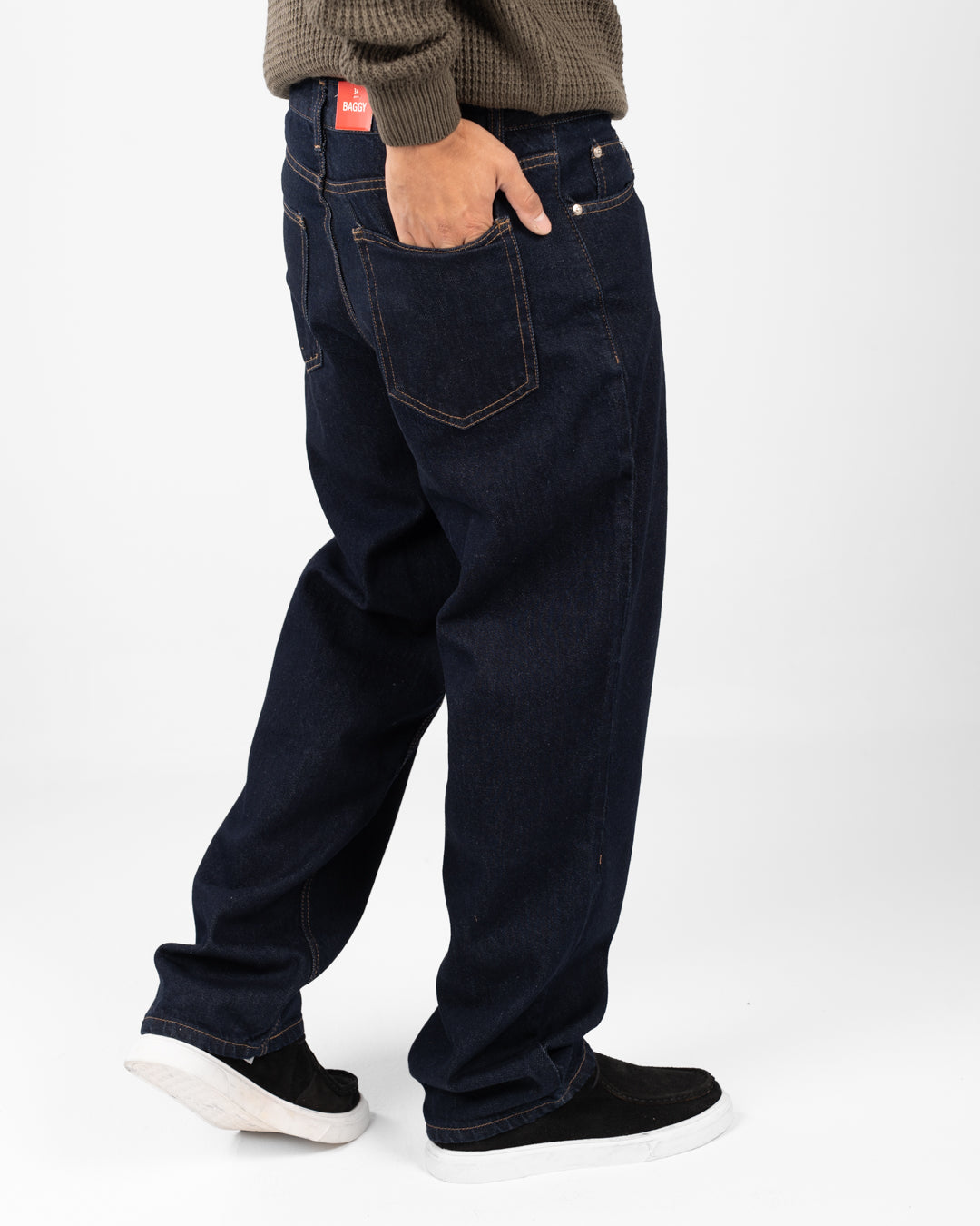 بنطلون جينز رجالي فضفاض