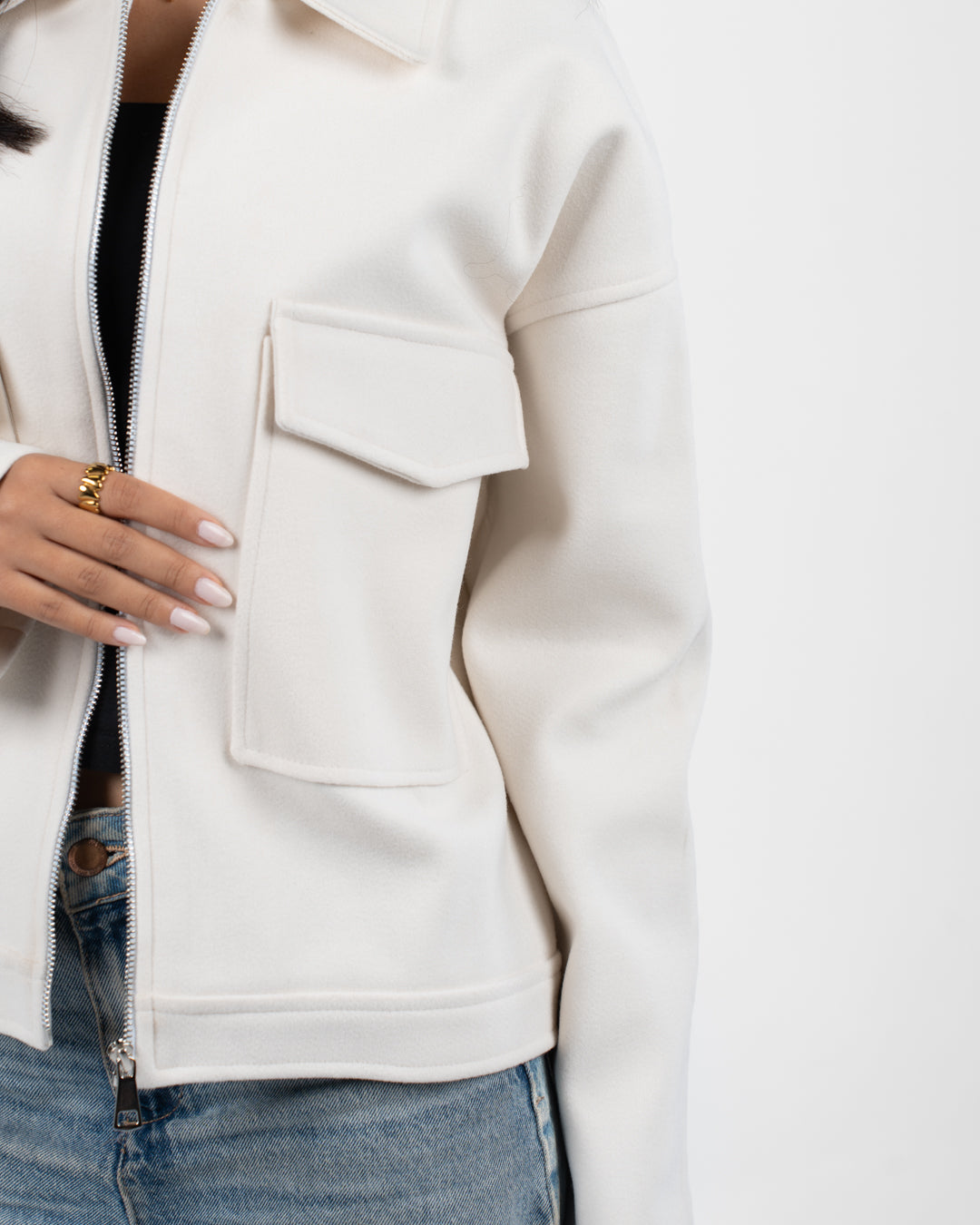 Women 2 Pockets Jacket