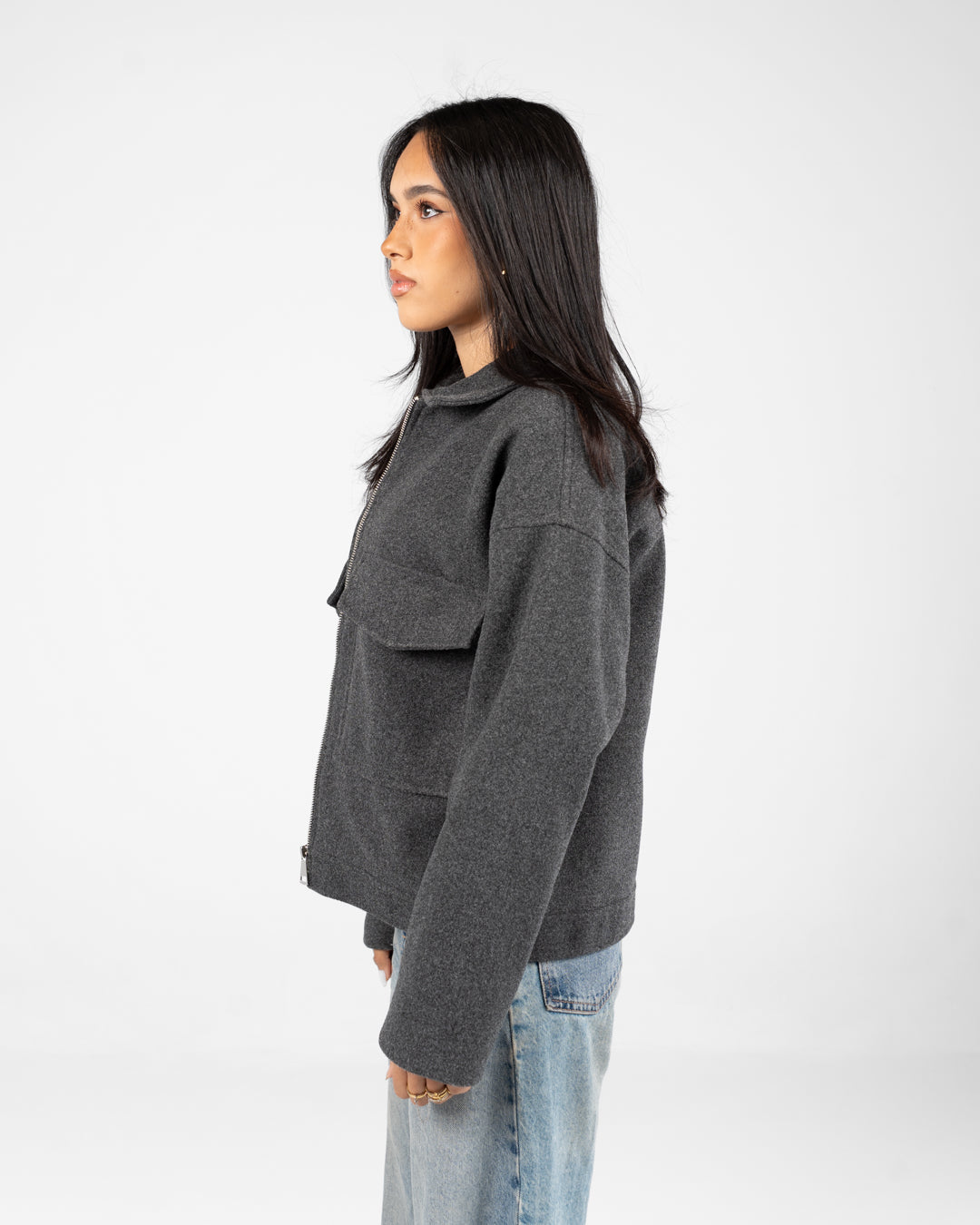 Women 2 Pockets Jacket