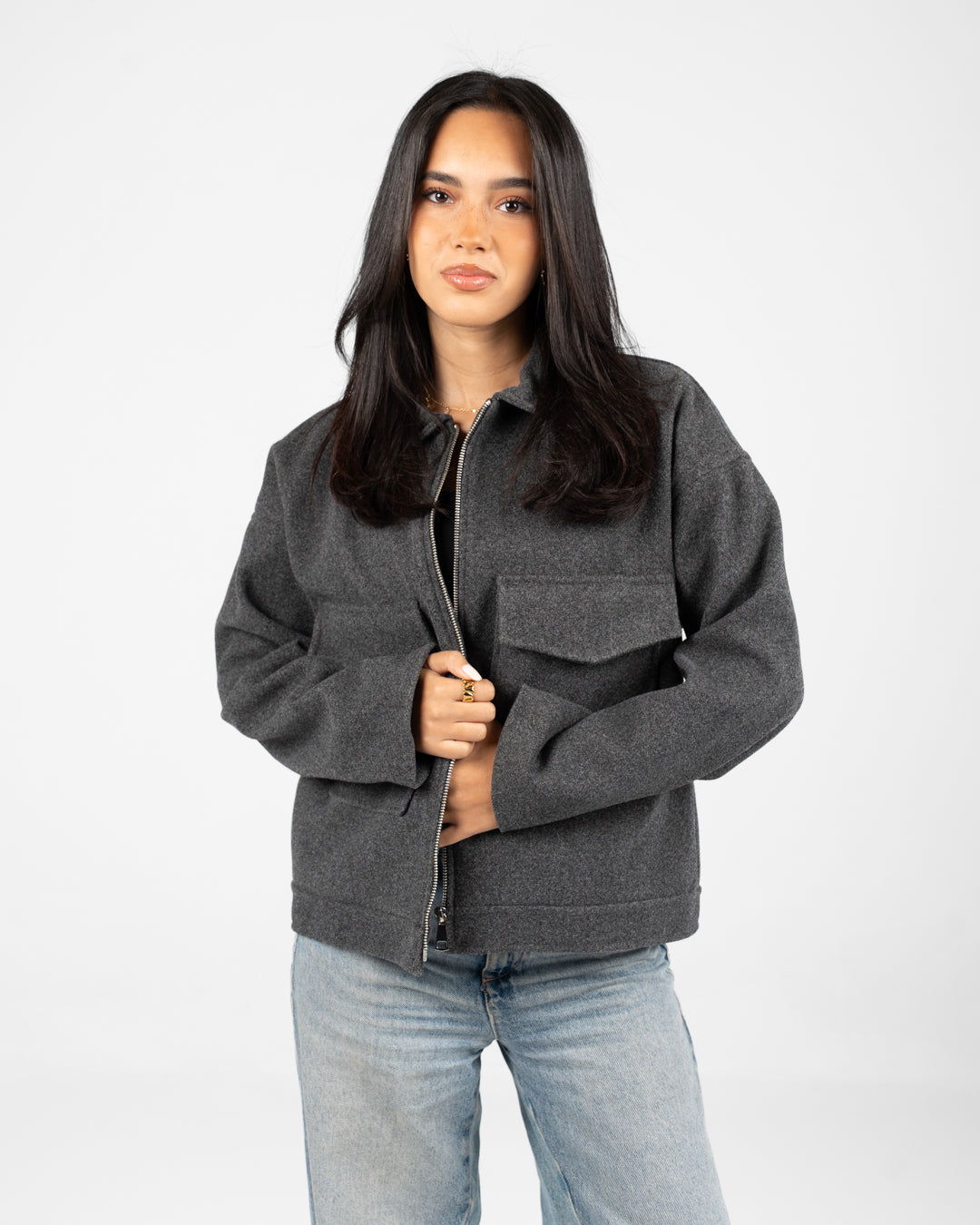 Women 2 Pockets Jacket