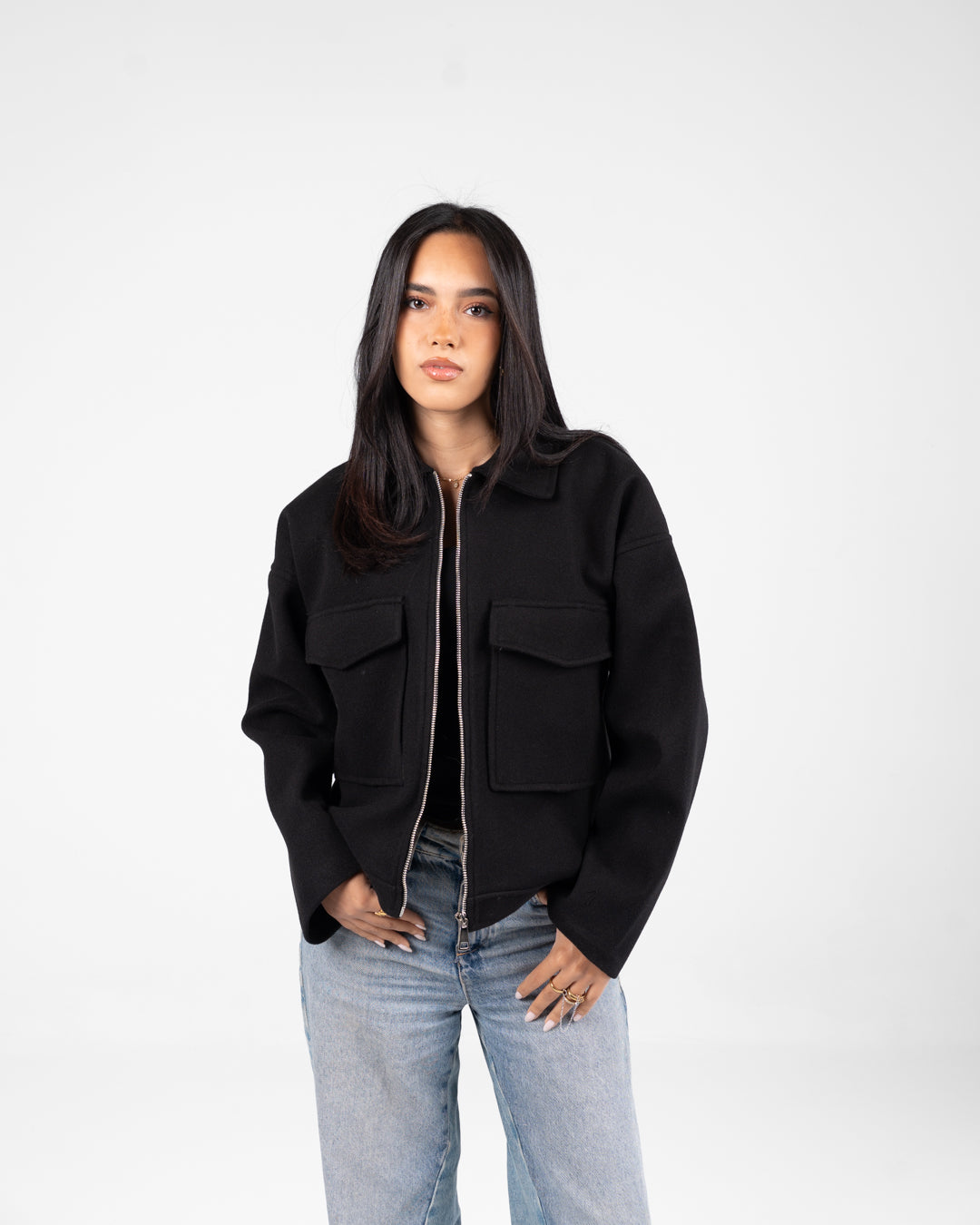 Women 2 Pockets Jacket