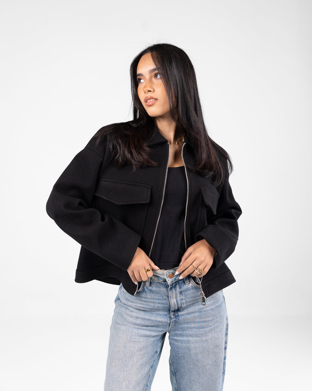 Women 2 Pockets Jacket