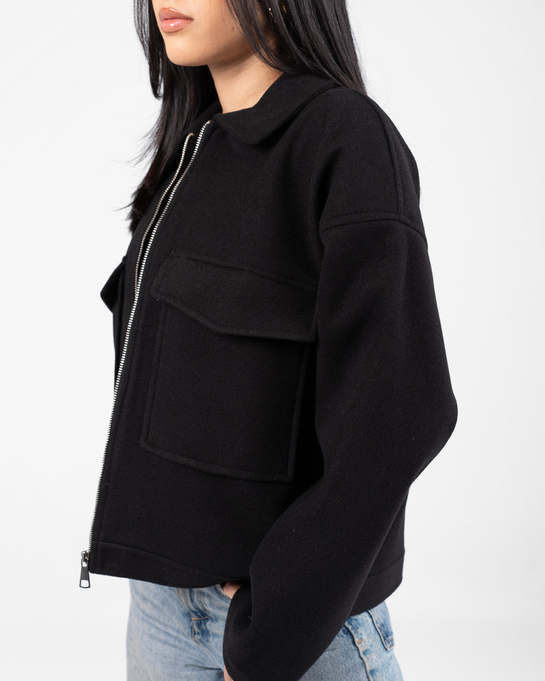 Women 2 Pockets Jacket