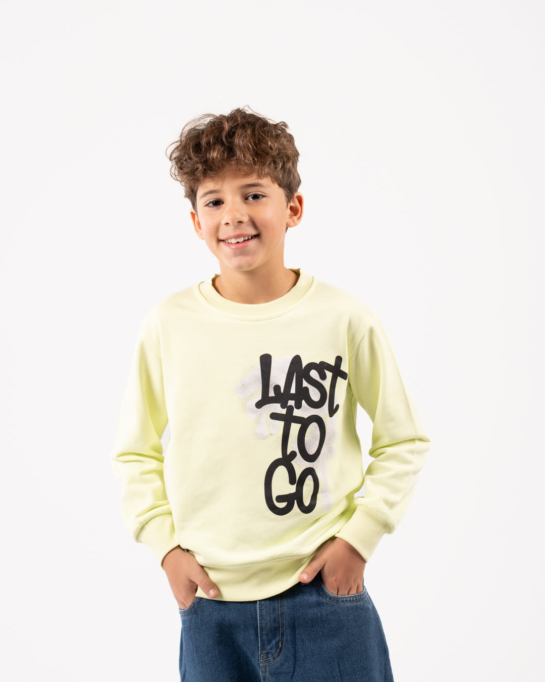 Printed Boys Crewneck Sweatshirt