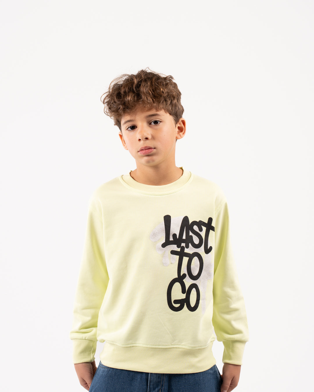 Printed Boys Crewneck Sweatshirt