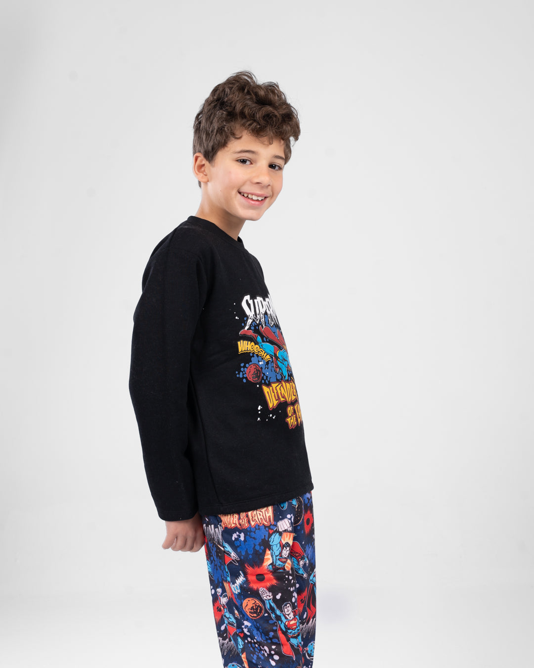 Boys Crewneck Printed Pyjamas