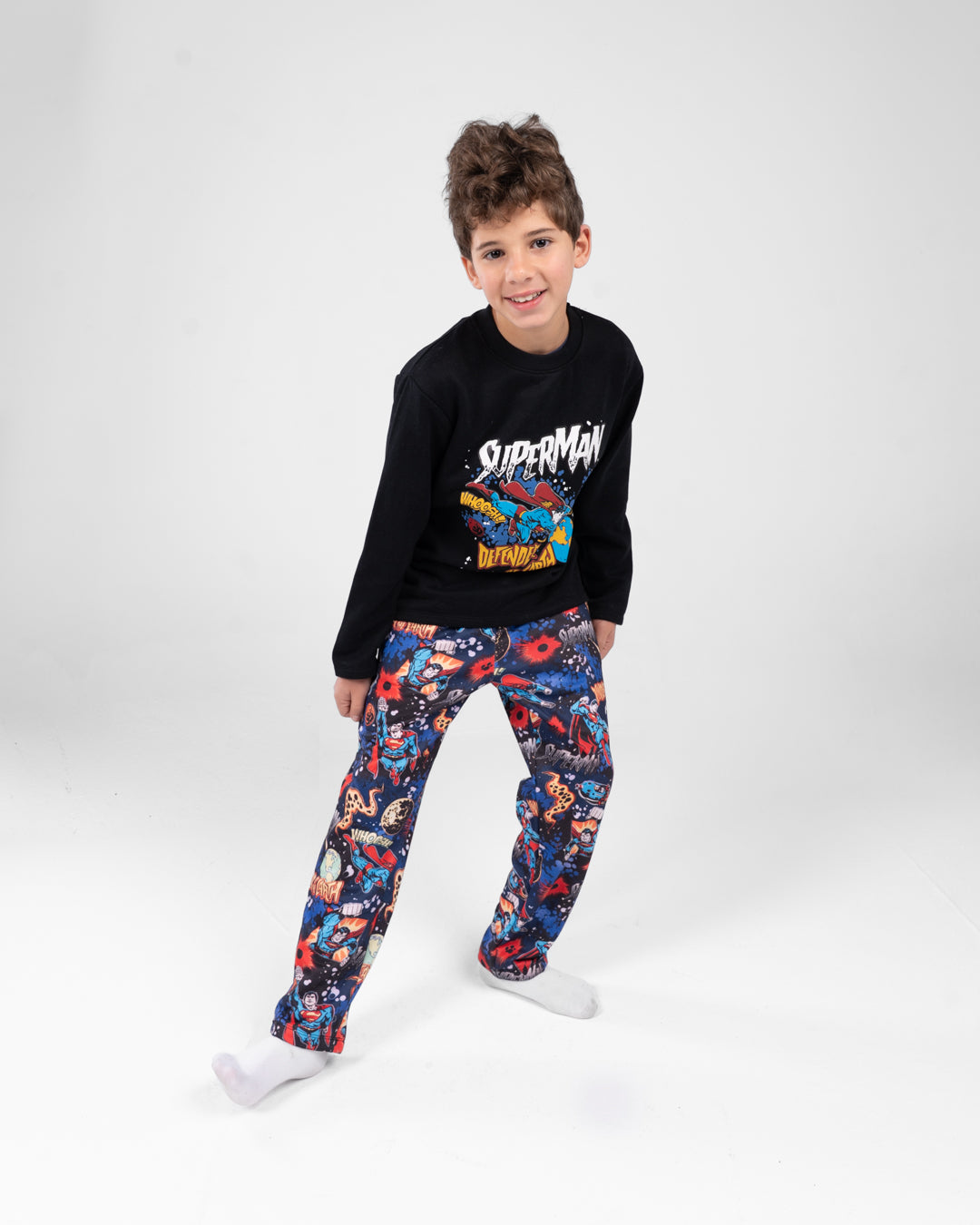 Boys Crewneck Printed Pyjamas