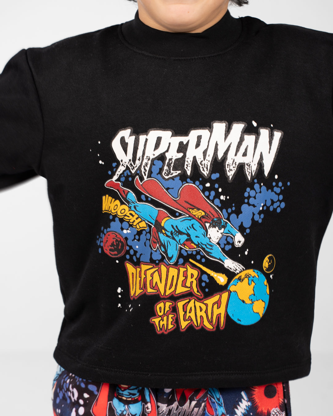 بيجامات أولاد بياقة دائرية