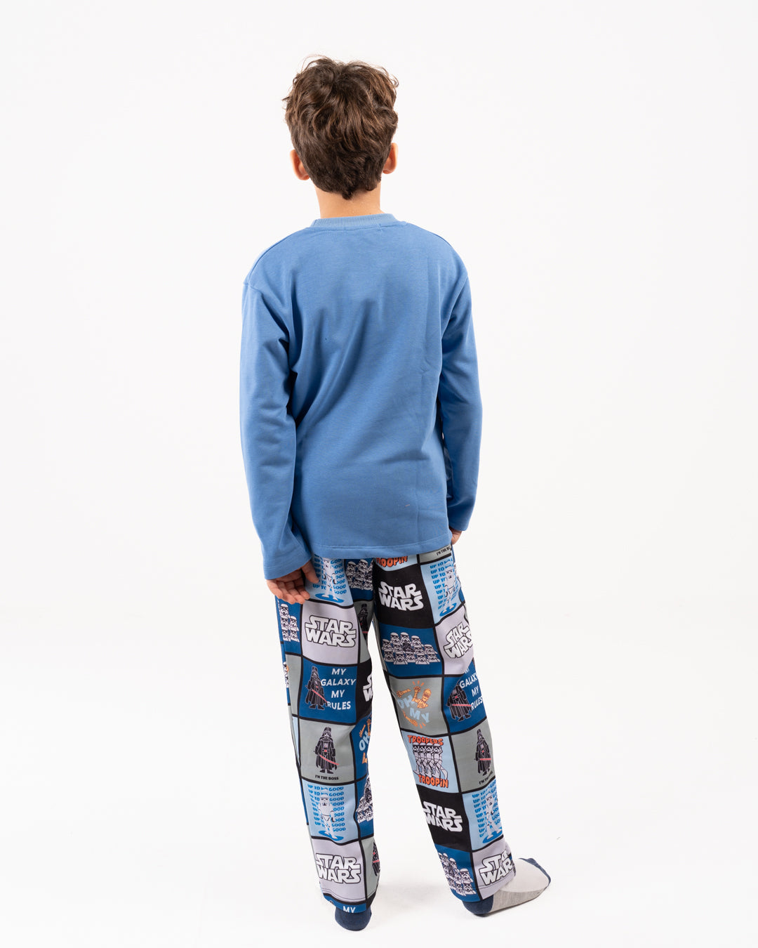 Printed Boys Crewneck Pajamas