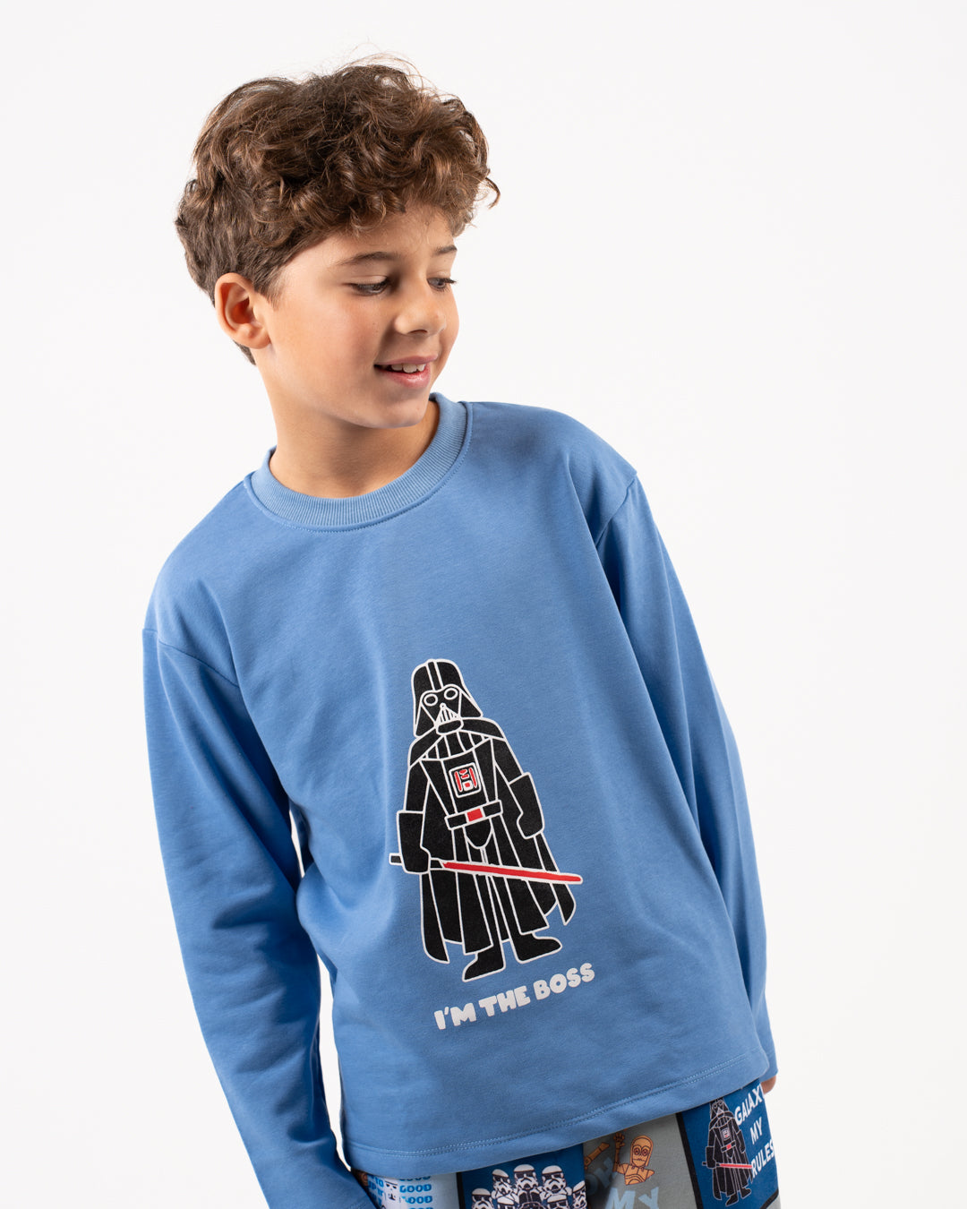 Printed Boys Crewneck Pajamas