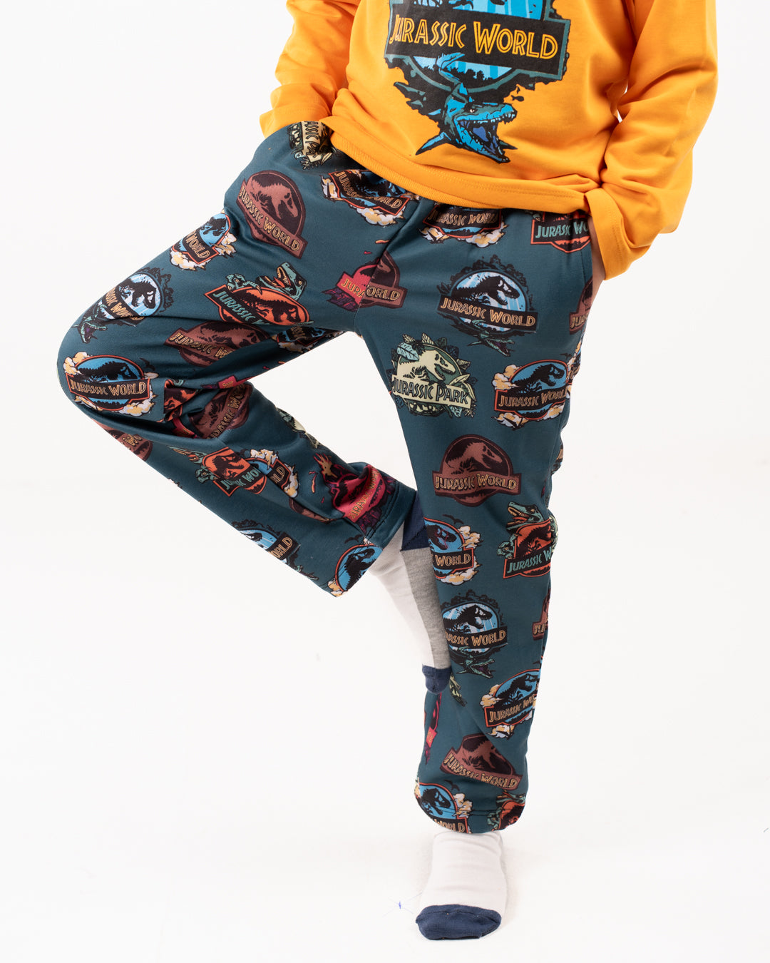 Printed Boys Crewneck Pajamas