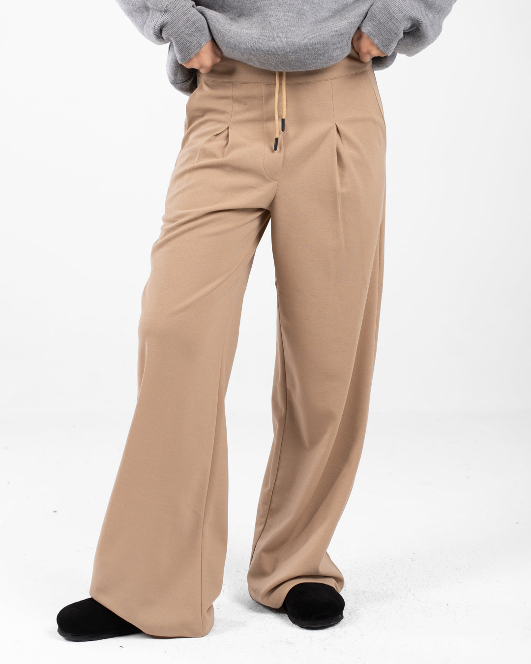 Women Plain Wide Leg Pants