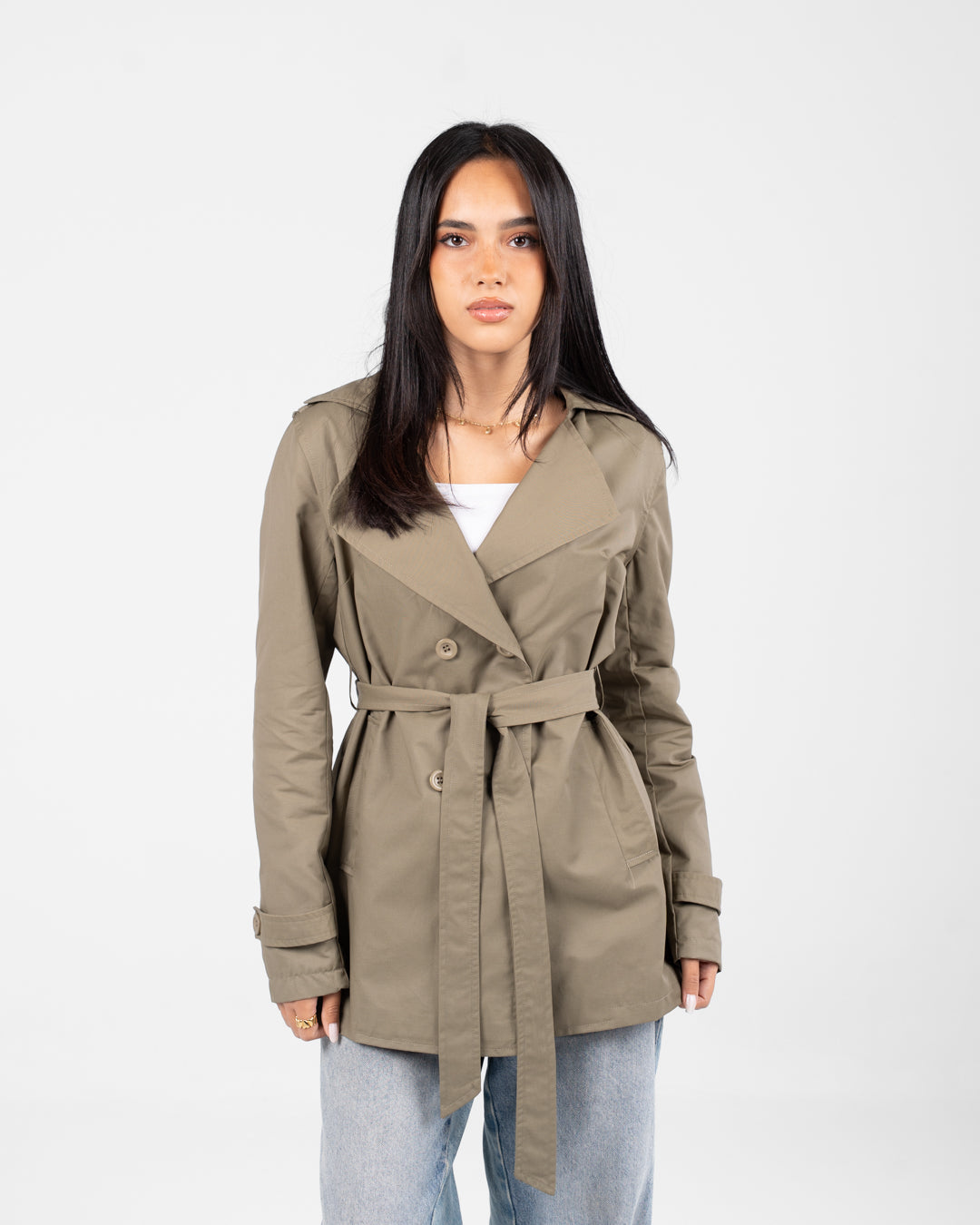 Women Gabardine Hoodie Jacket