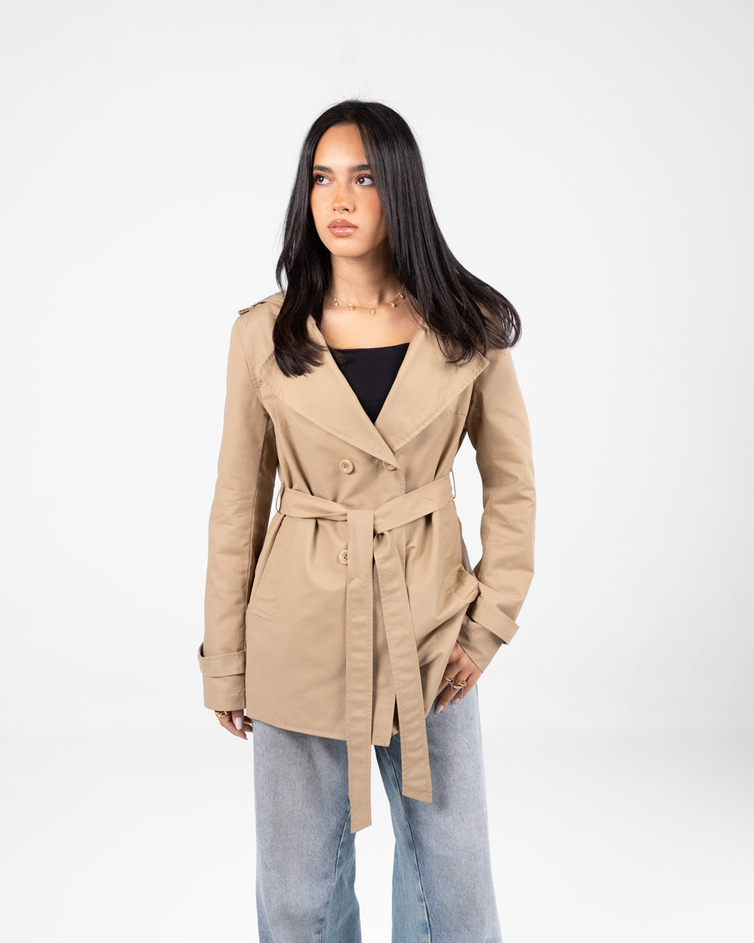 Women Gabardine Hoodie Jacket