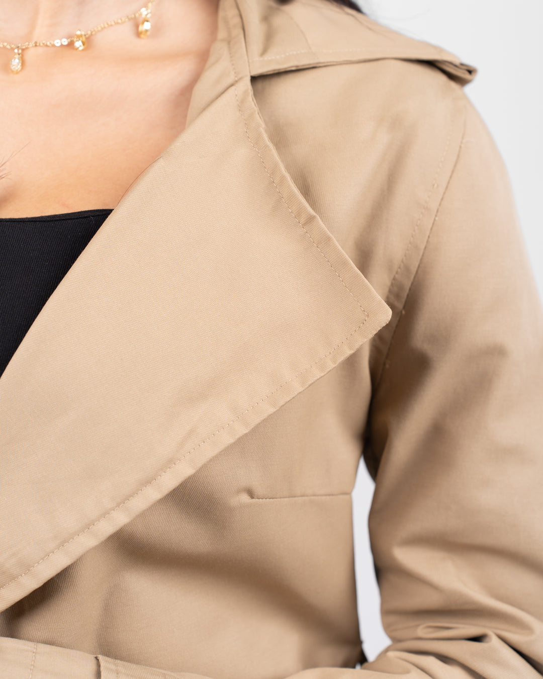 Women Gabardine Hoodie Jacket