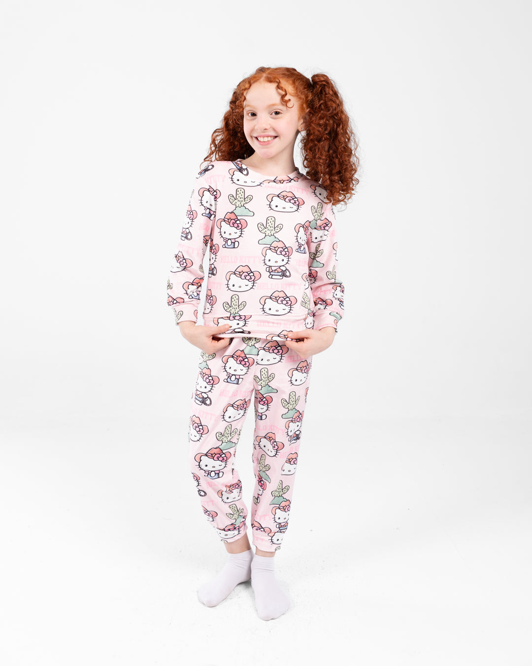 Girls Kitty Crewneck Pyjama