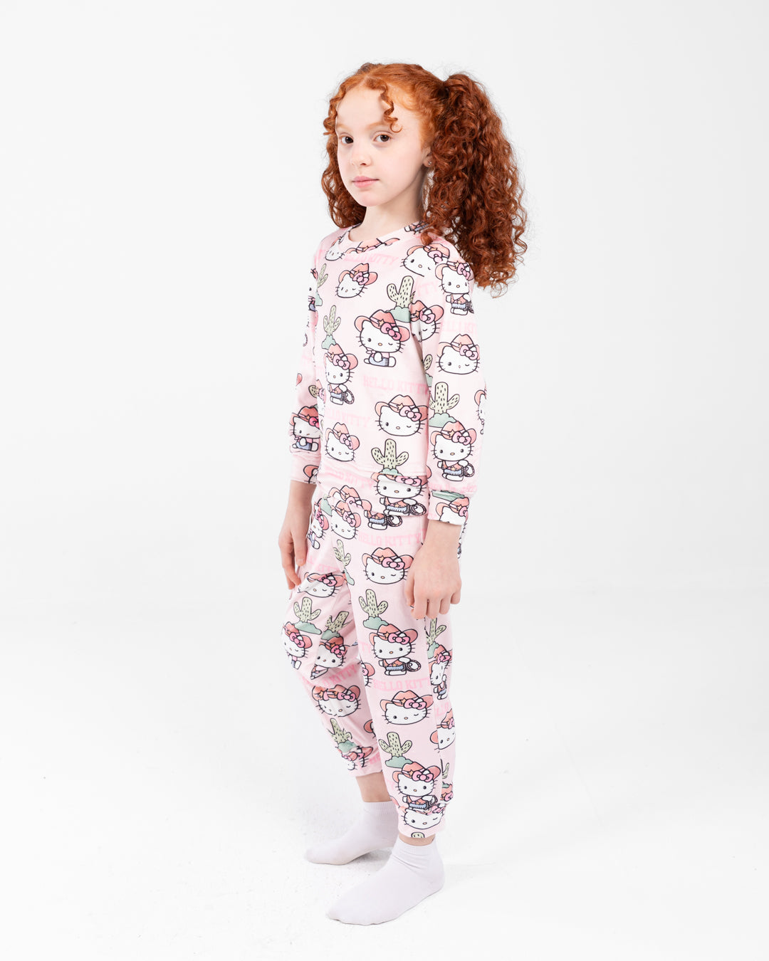 Girls Kitty Crewneck Pyjama