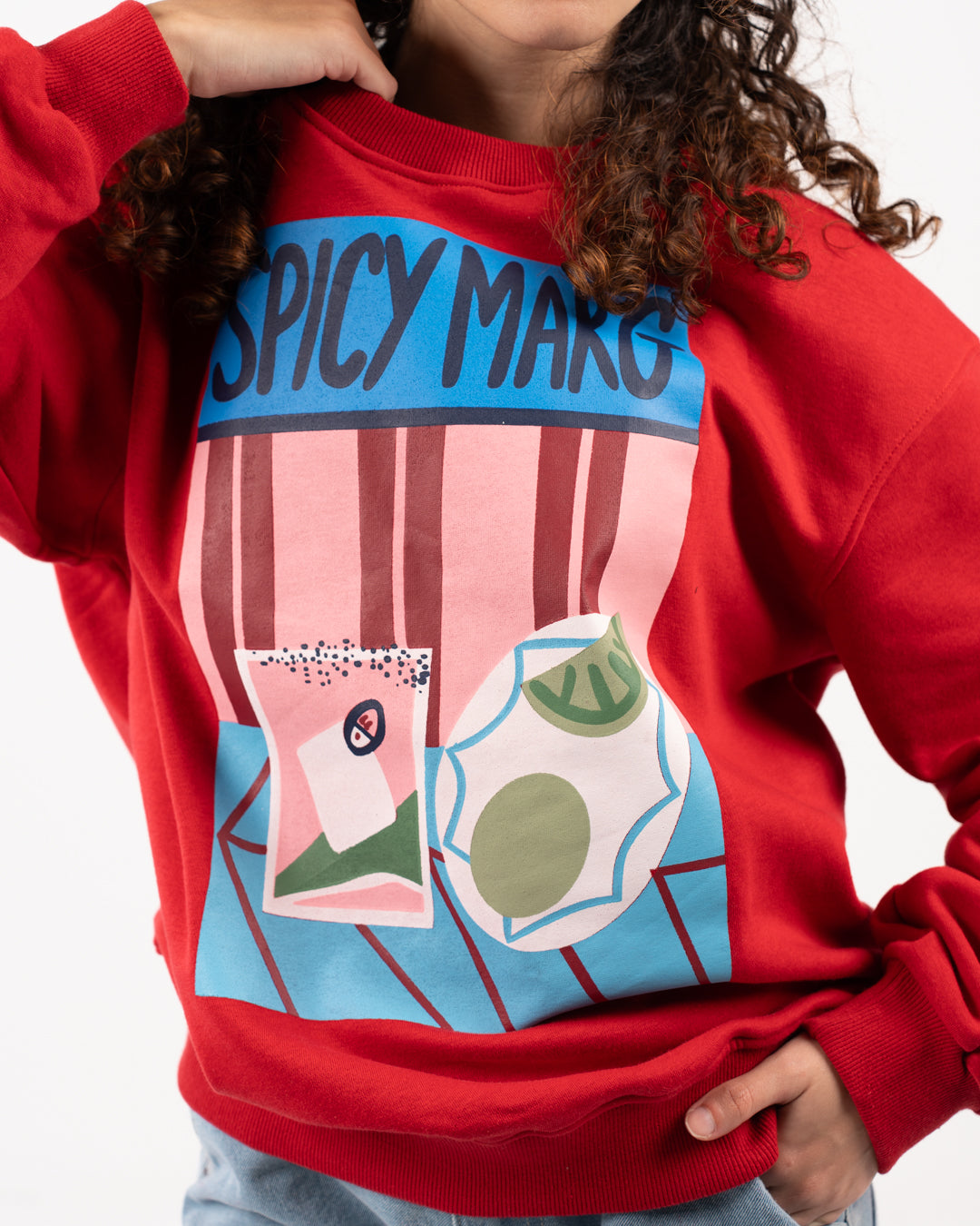 سويت شيرت نسائي مطبوع