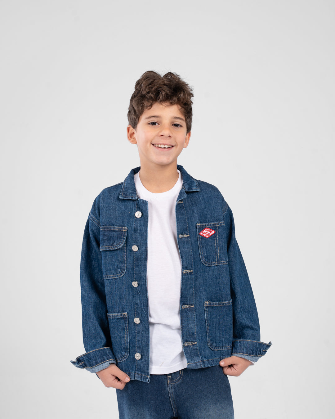 Boys Buttoned Jeans Jacket