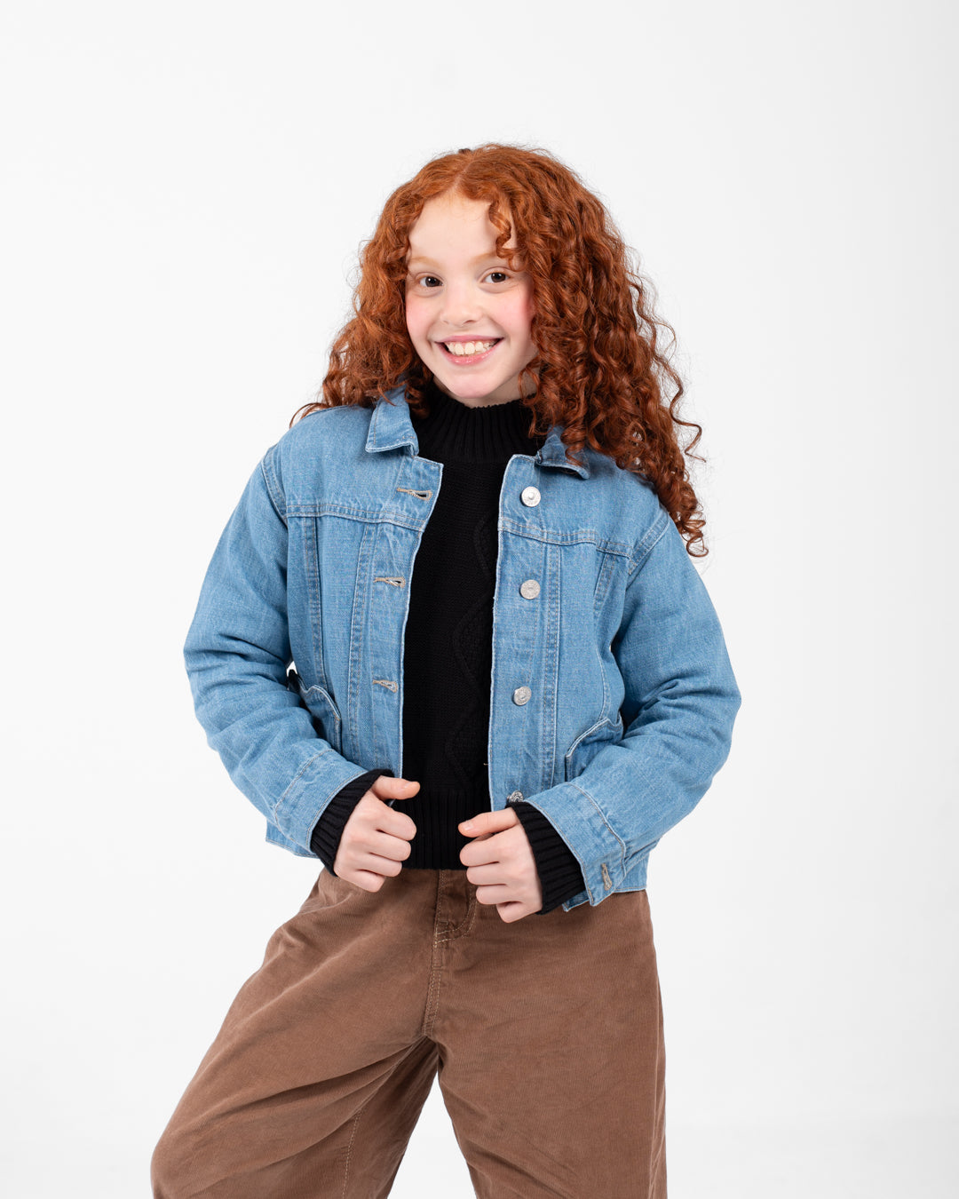 Girls Jeans Jacket With Pocket