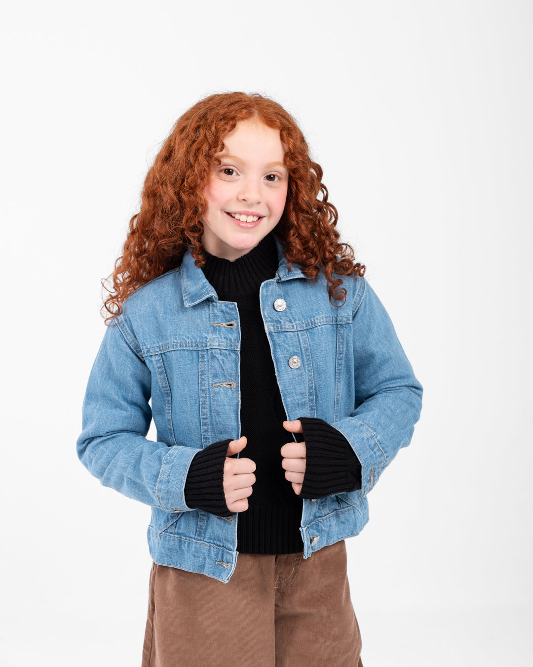 Girls Jeans Jacket With Pocket