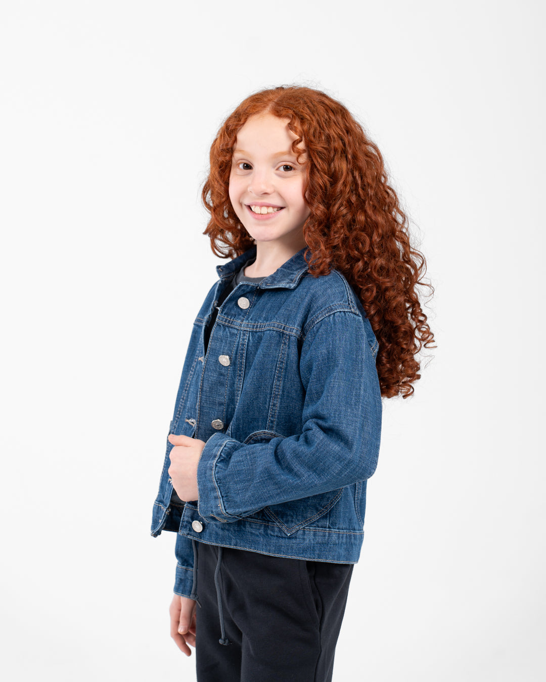 Girls Jeans Jacket With Pocket