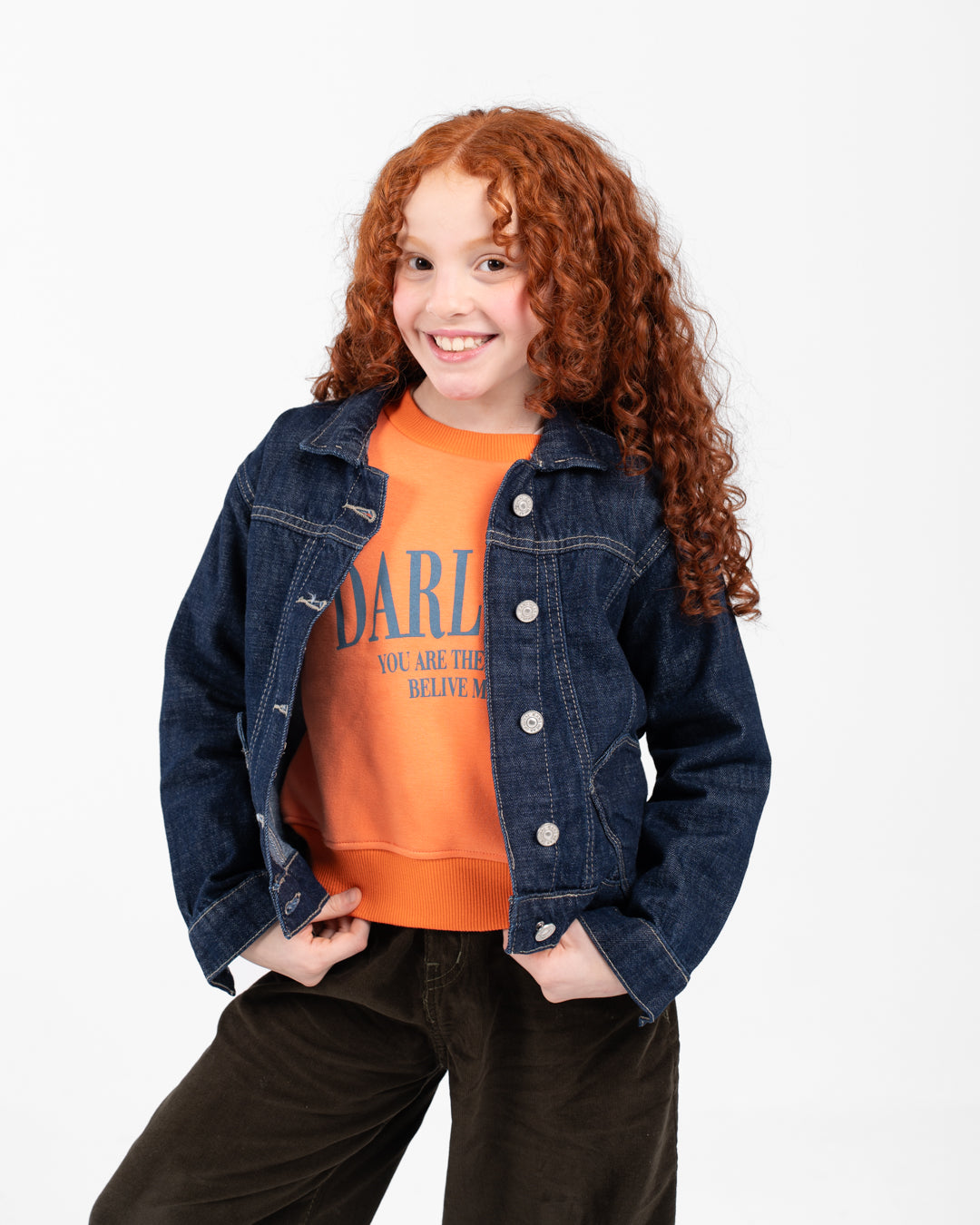 Girls Jeans Jacket With Pocket